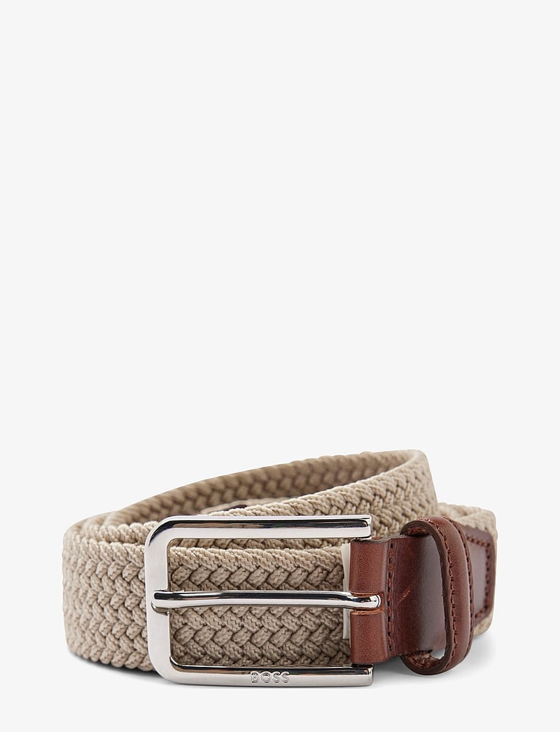 BOSS - Clorio_Sz30 - geflochten gürtel - light beige - 1