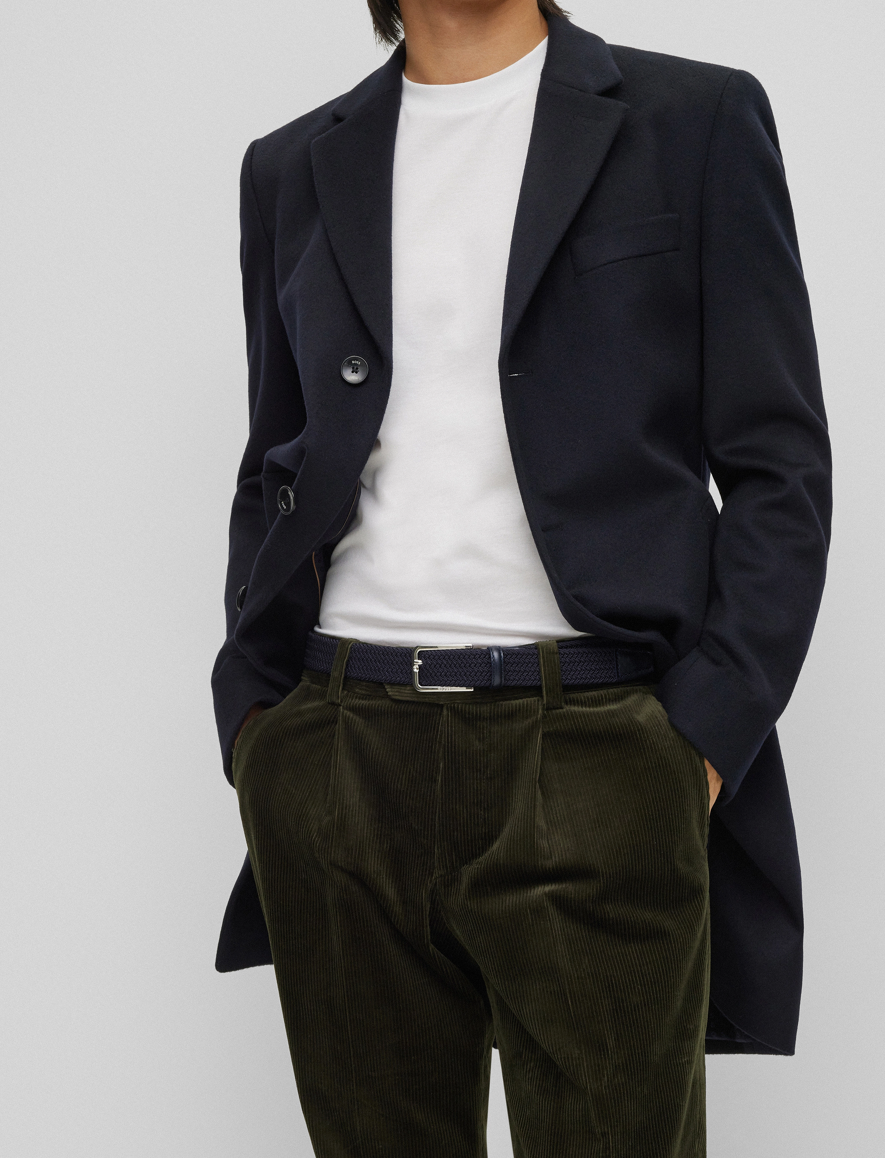 BOSS - Clorio_Sz30 - punutud vööd - navy - 4