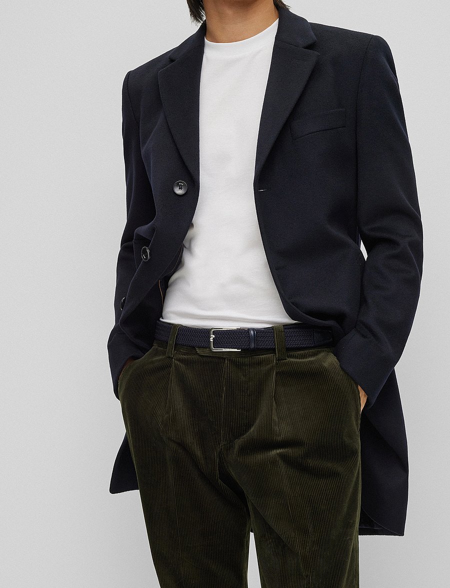 BOSS - Clorio_Sz30 - geflochten gürtel - navy - 4
