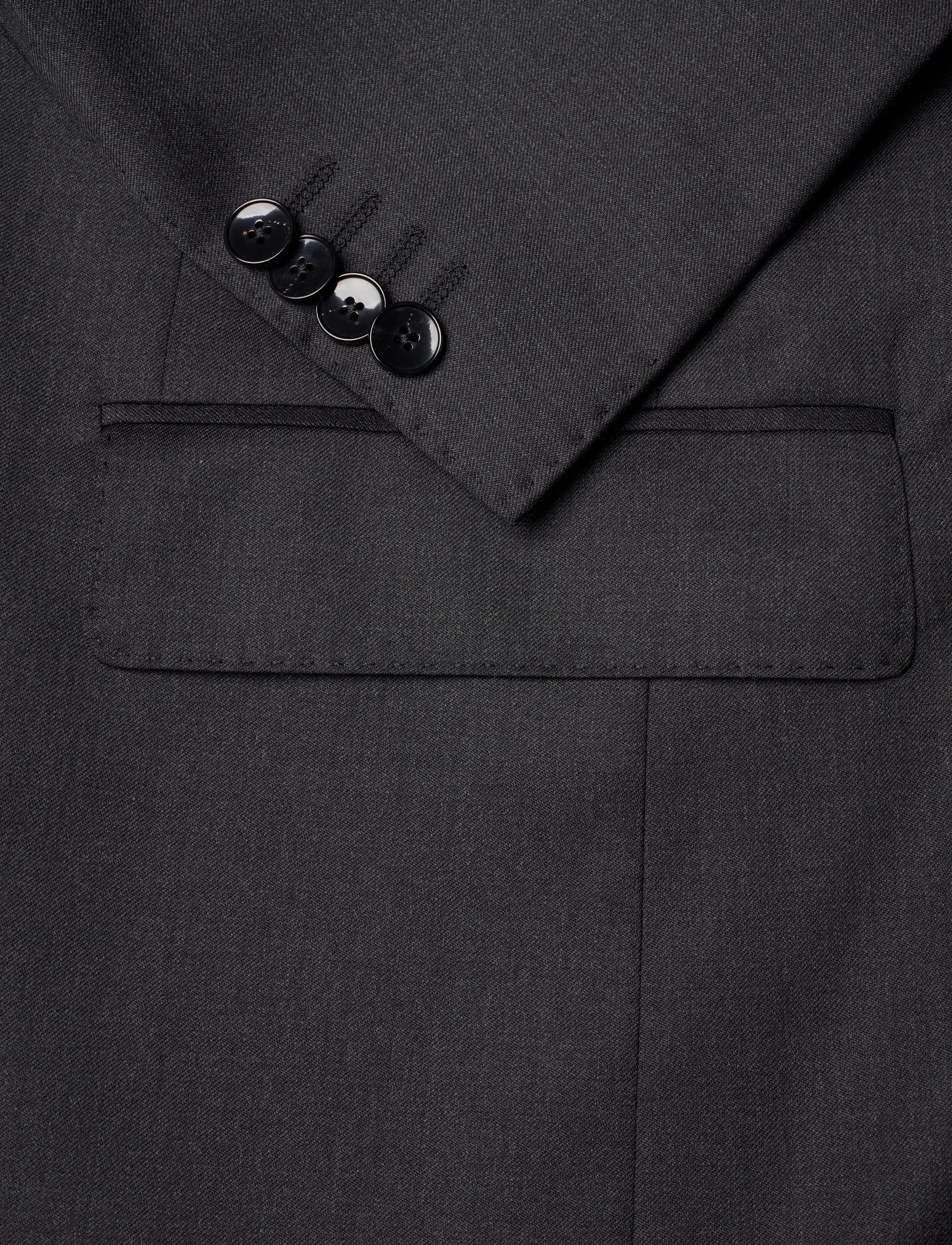 BOSS - H-Huge-2Pcs-224 - dobbeltradede jakkesæt - dark grey - 5