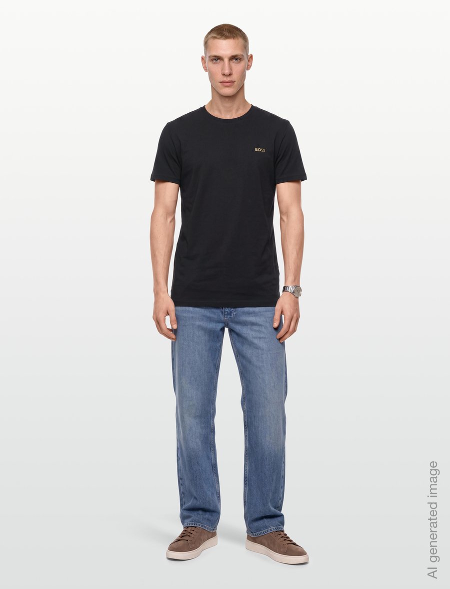 BOSS - T-Shirt special - kurzärmelige t-shirts - black - 0