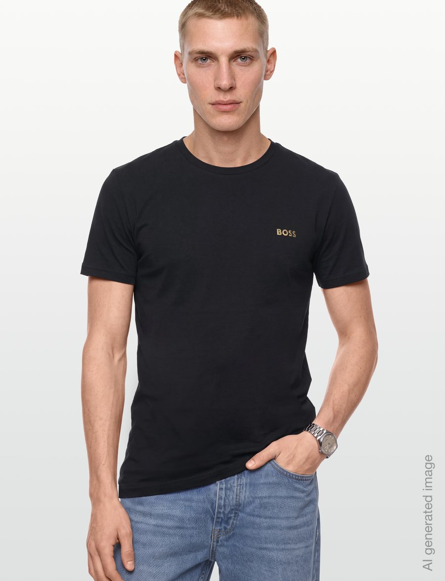 BOSS - T-Shirt special - kurzärmelige t-shirts - black - 3
