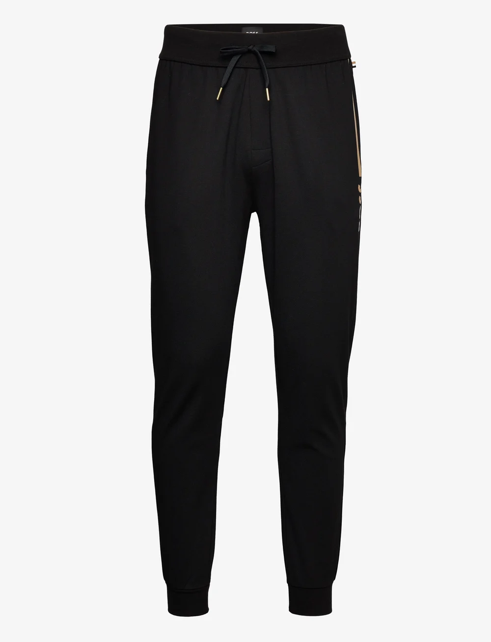 Black and discount gold boss joggers