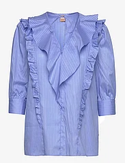 BOSS - Ipiera - short-sleeved blouses - open blue - 0