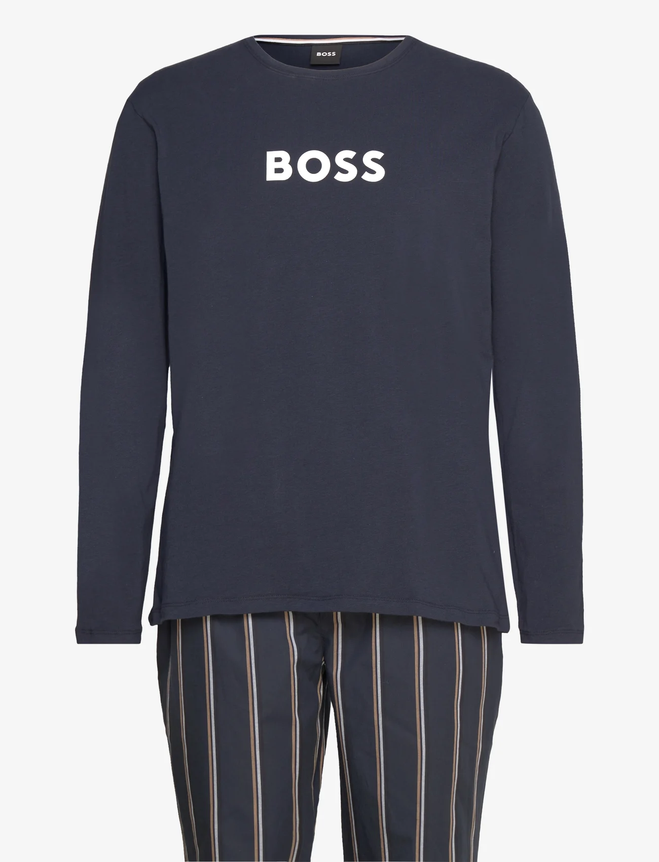 BOSS - Easy Long Set - zestaw piżamowy - open blue - 0