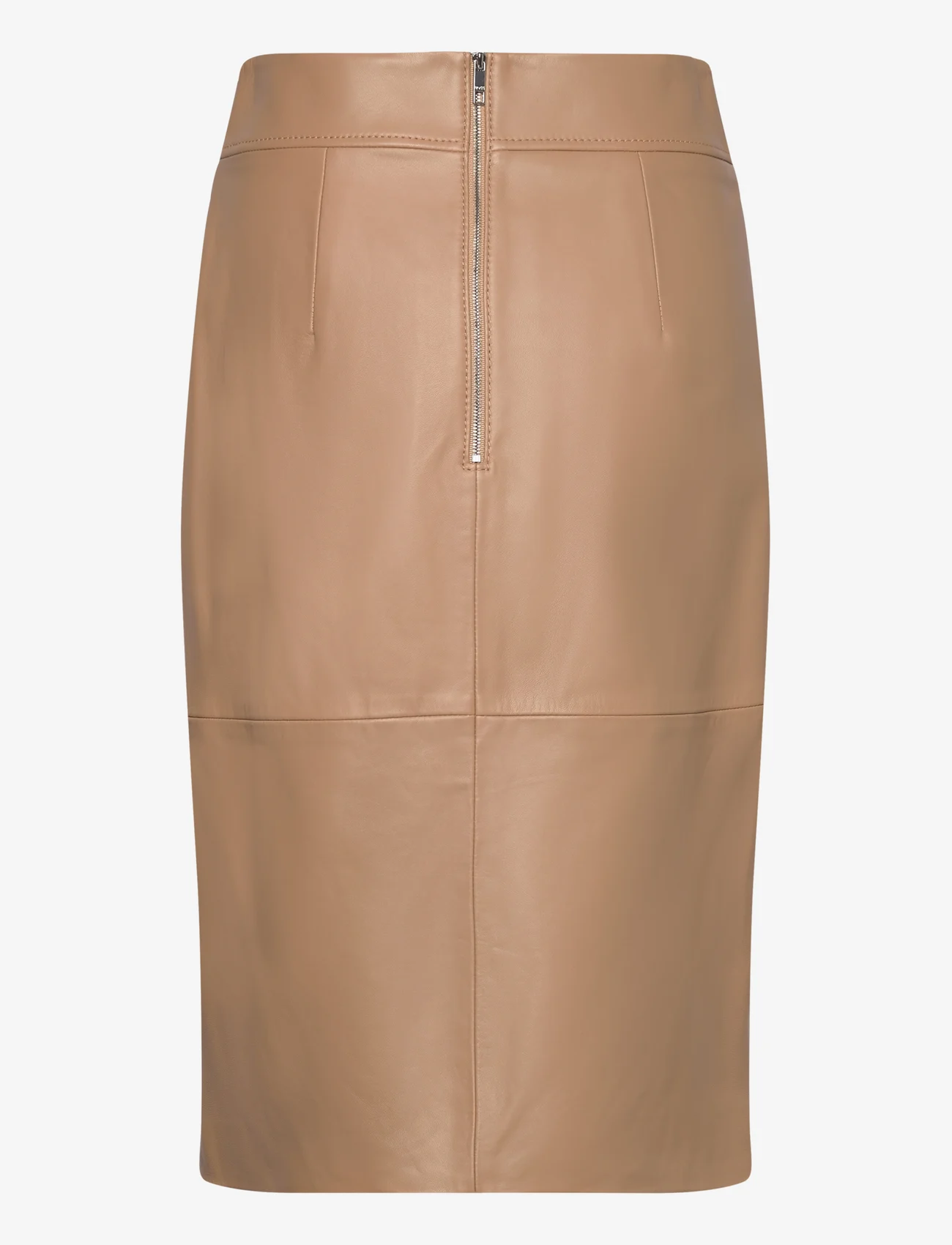 BOSS - Setora - nederdele i læder - medium beige - 1