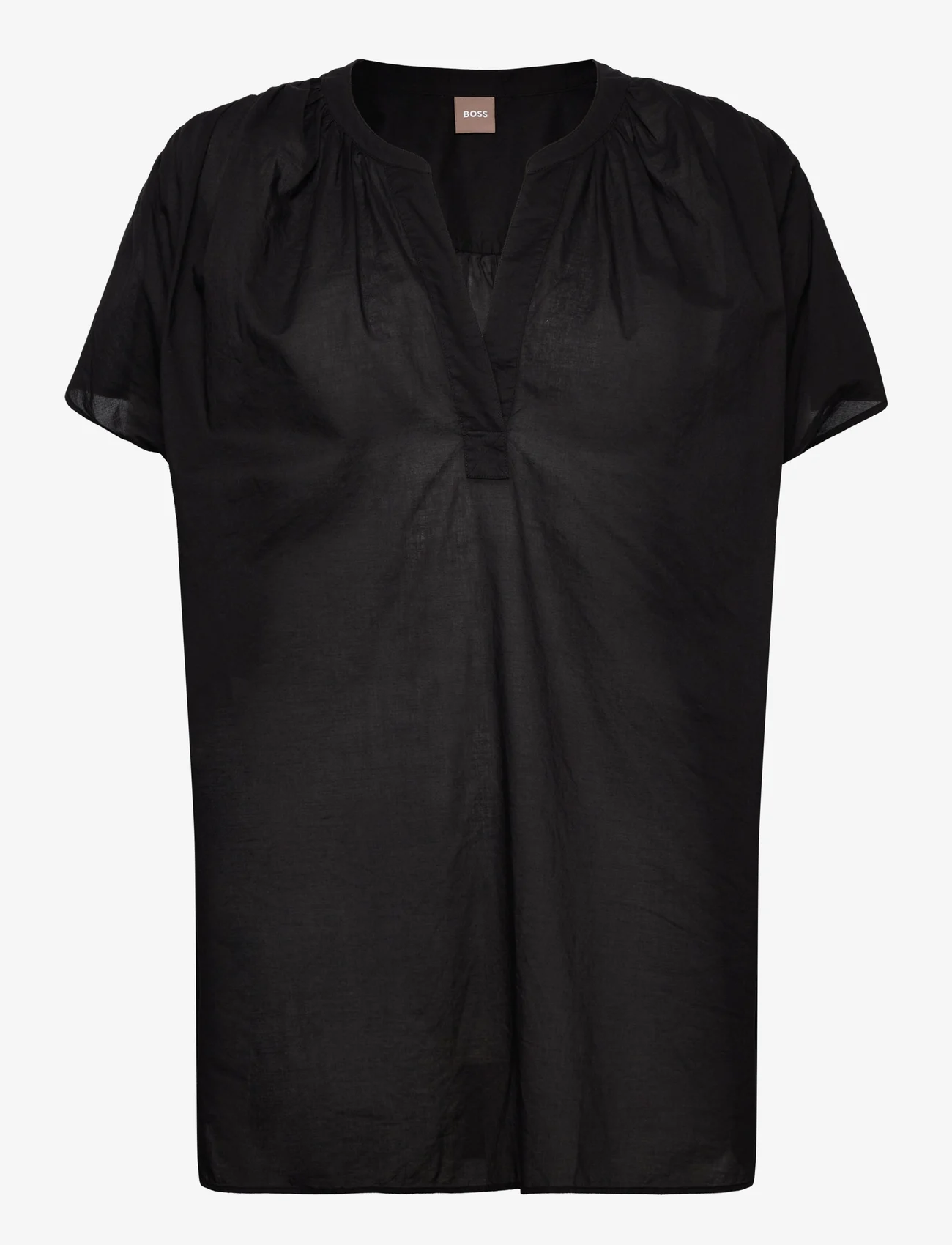 BOSS - C_Beffania - short-sleeved blouses - black - 0