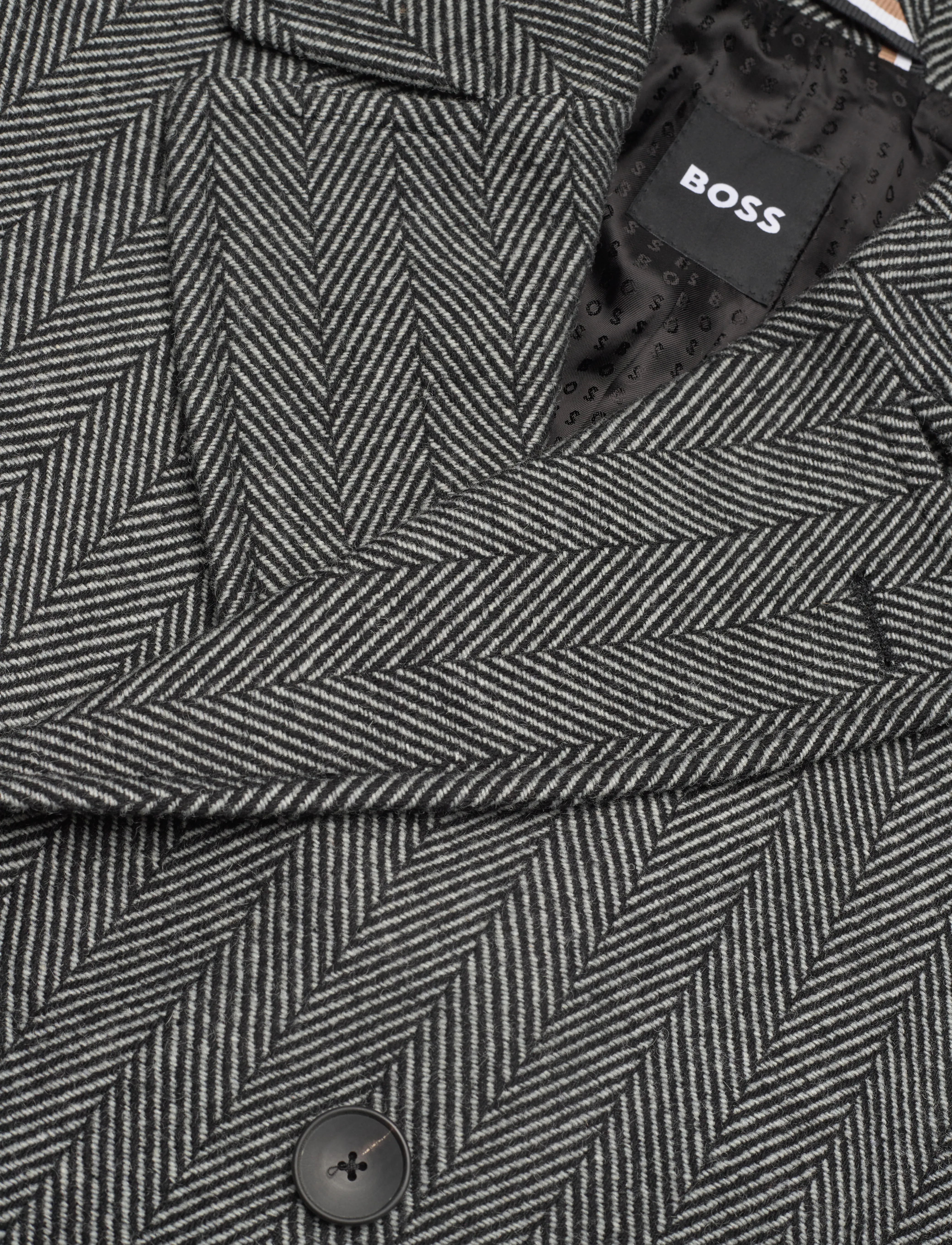BOSS - H-Hyde-Peacoat-224 - black - 2