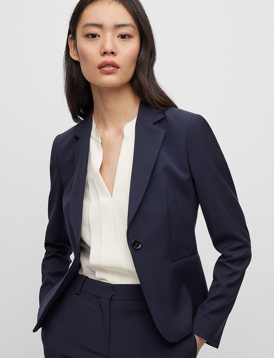 BOSS - Jarua - enkeltradede blazere - dark blue - 2