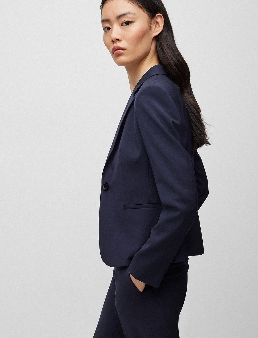 BOSS - Jarua - enkeltradede blazere - dark blue - 3