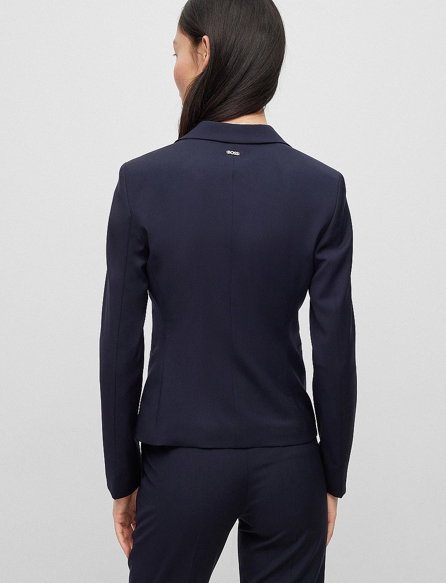 BOSS - Jarua - enkeltradede blazere - dark blue - 4