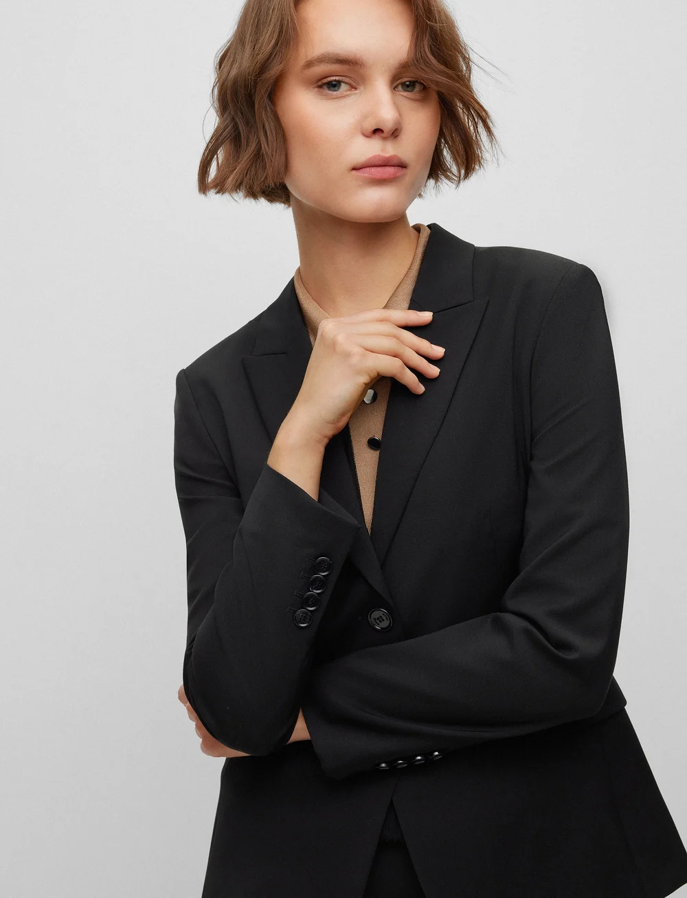 BOSS - Juleah - enkelknäppta kavajer - black - 3