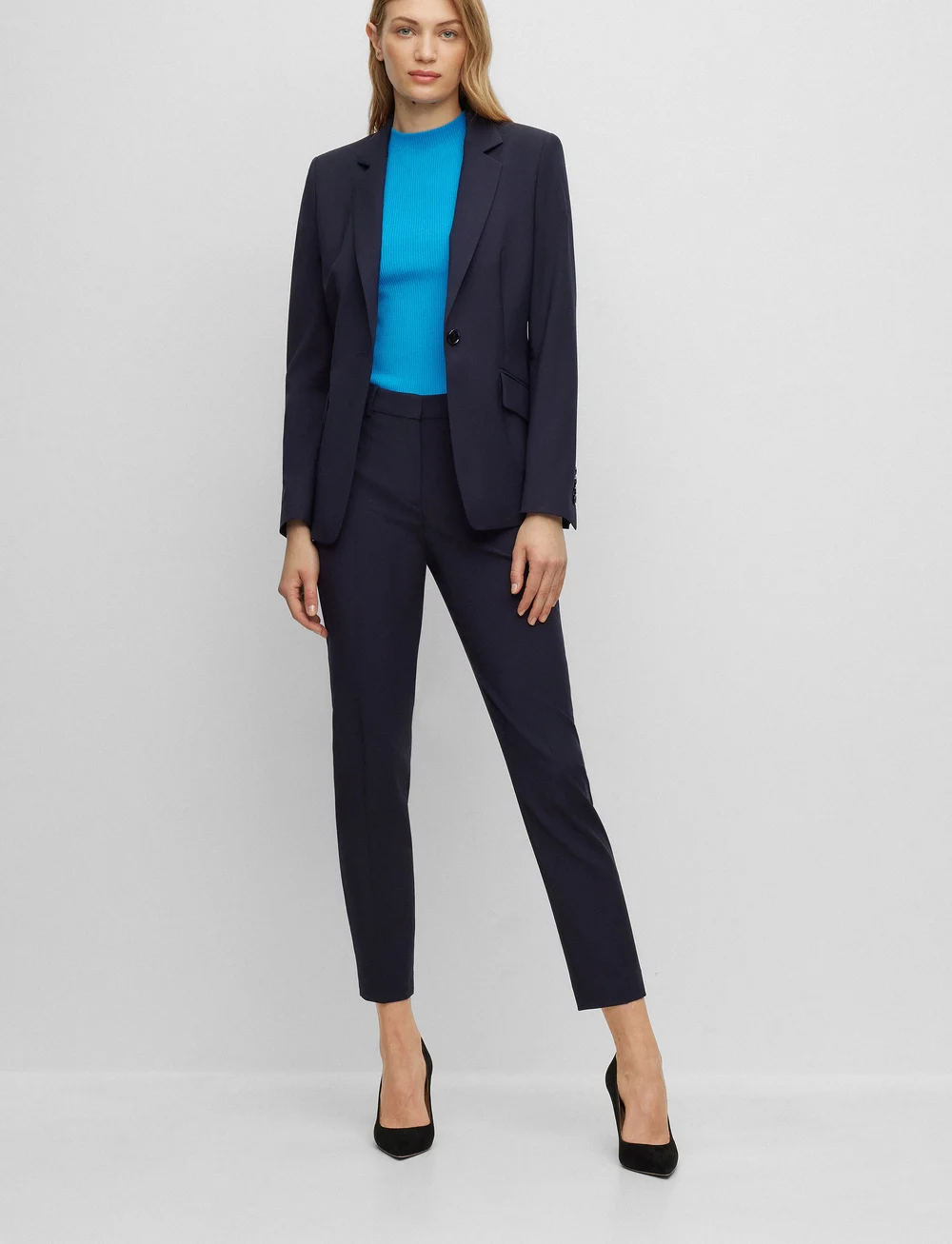 BOSS - Tilunah - tailored trousers - dark blue - 0