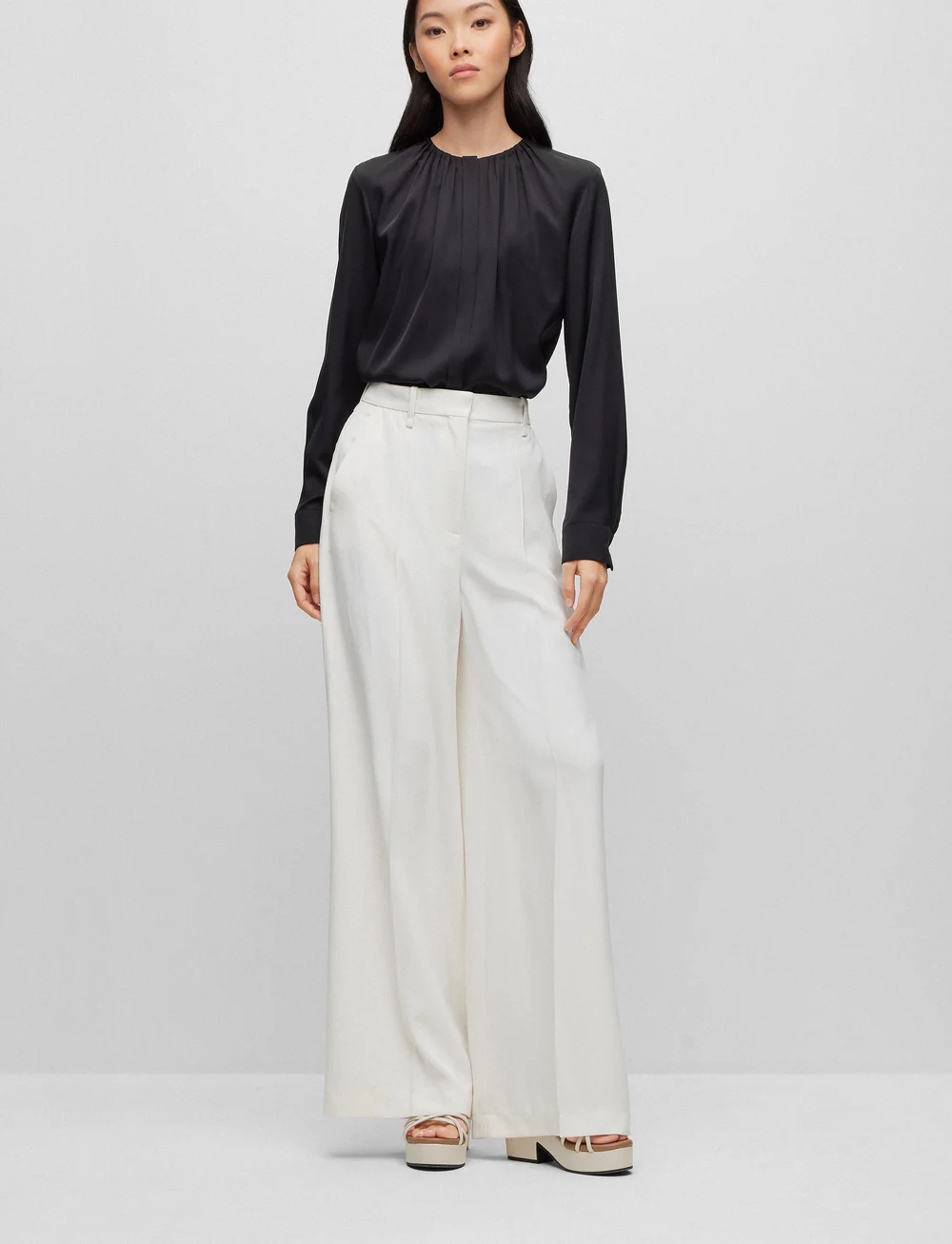 BOSS - Banorah - langermede bluser - black - 0