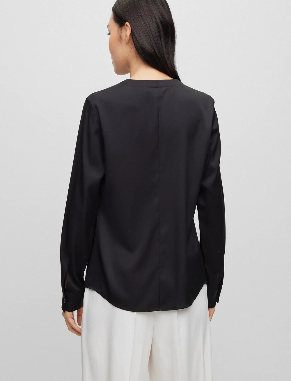 BOSS - Banorah - langermede bluser - black - 4