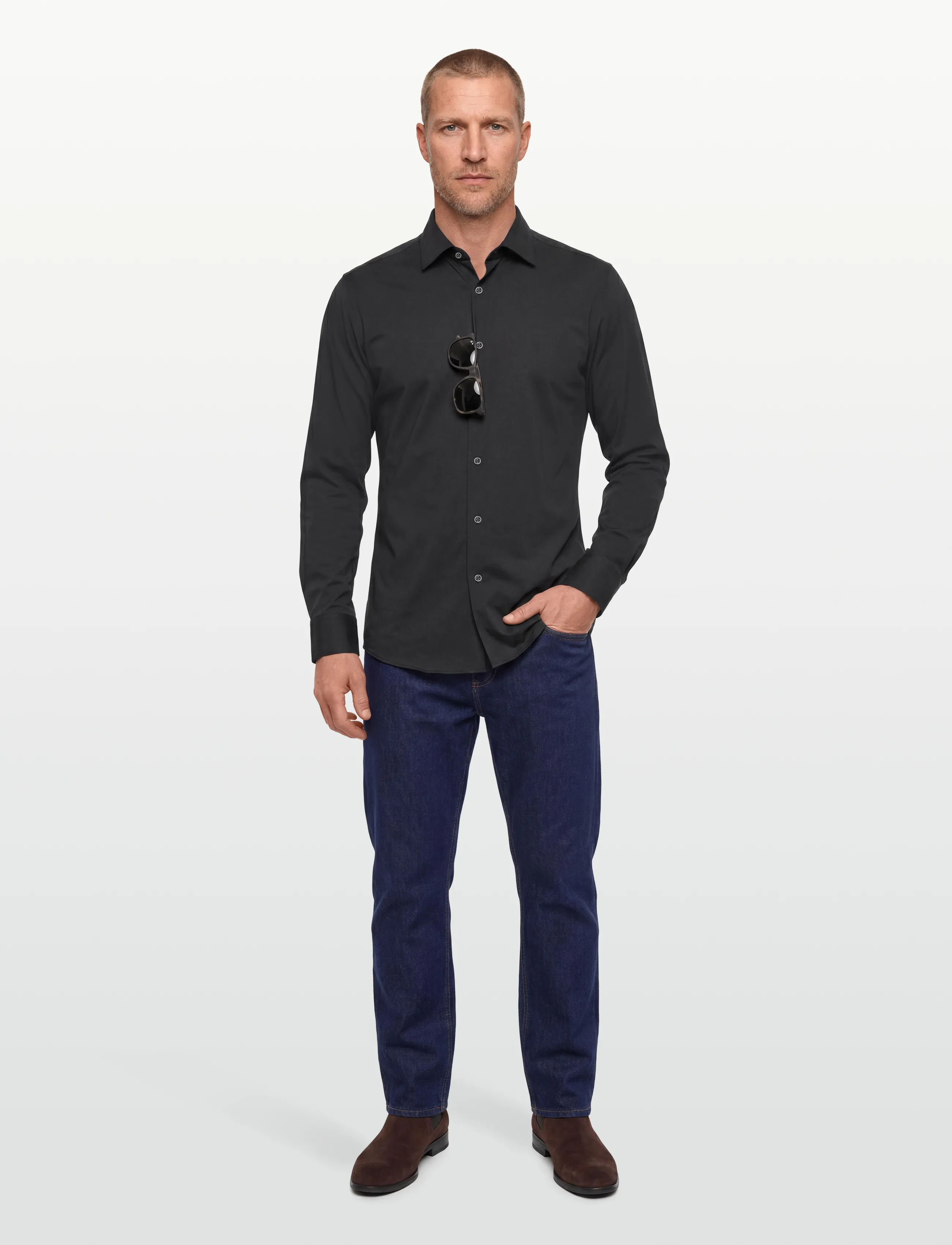 BOSS P-HANK-kent-C1-222 - Kleidung - BLACK / black