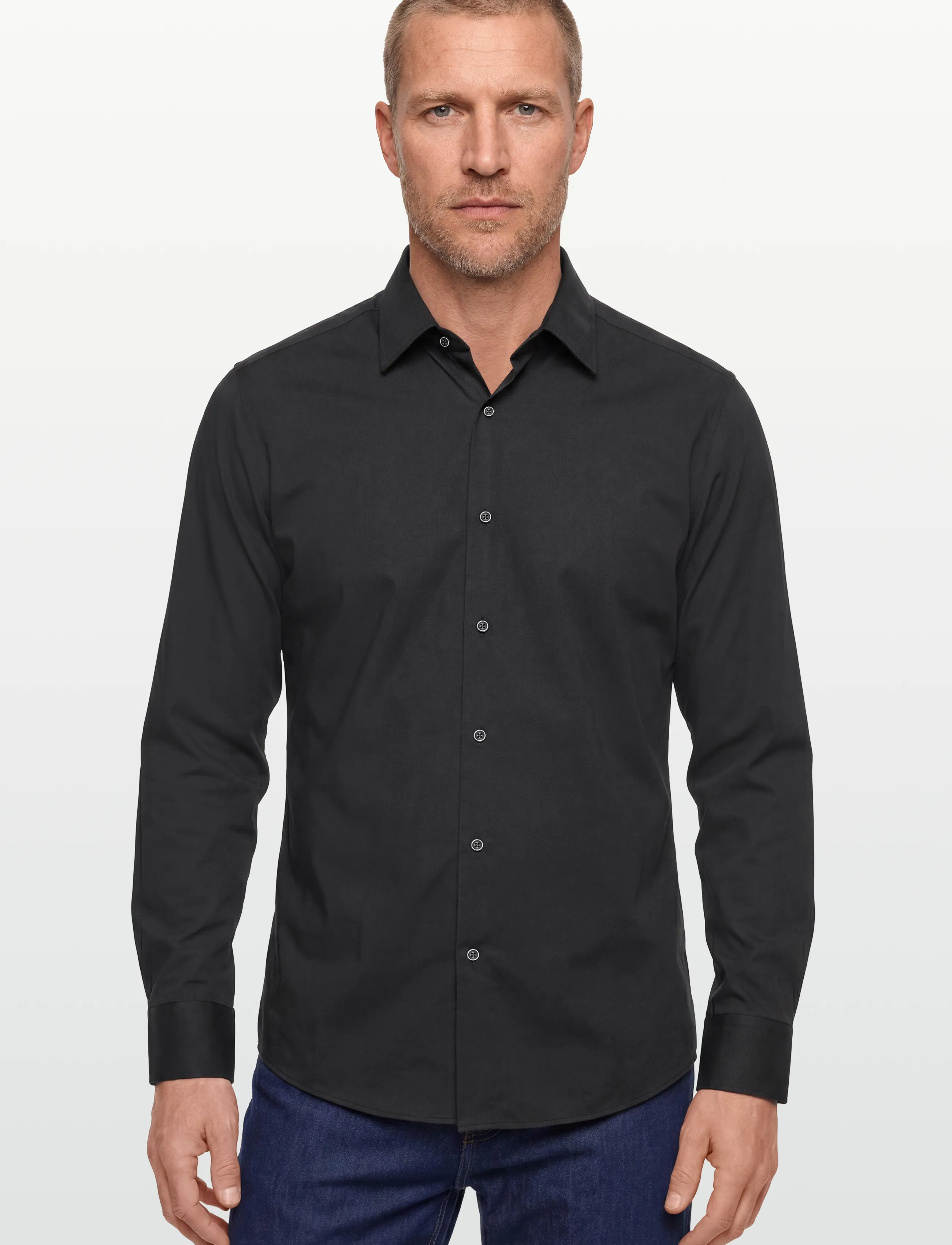BOSS - P-HANK-kent-C1-222 - business-hemden - black - 3