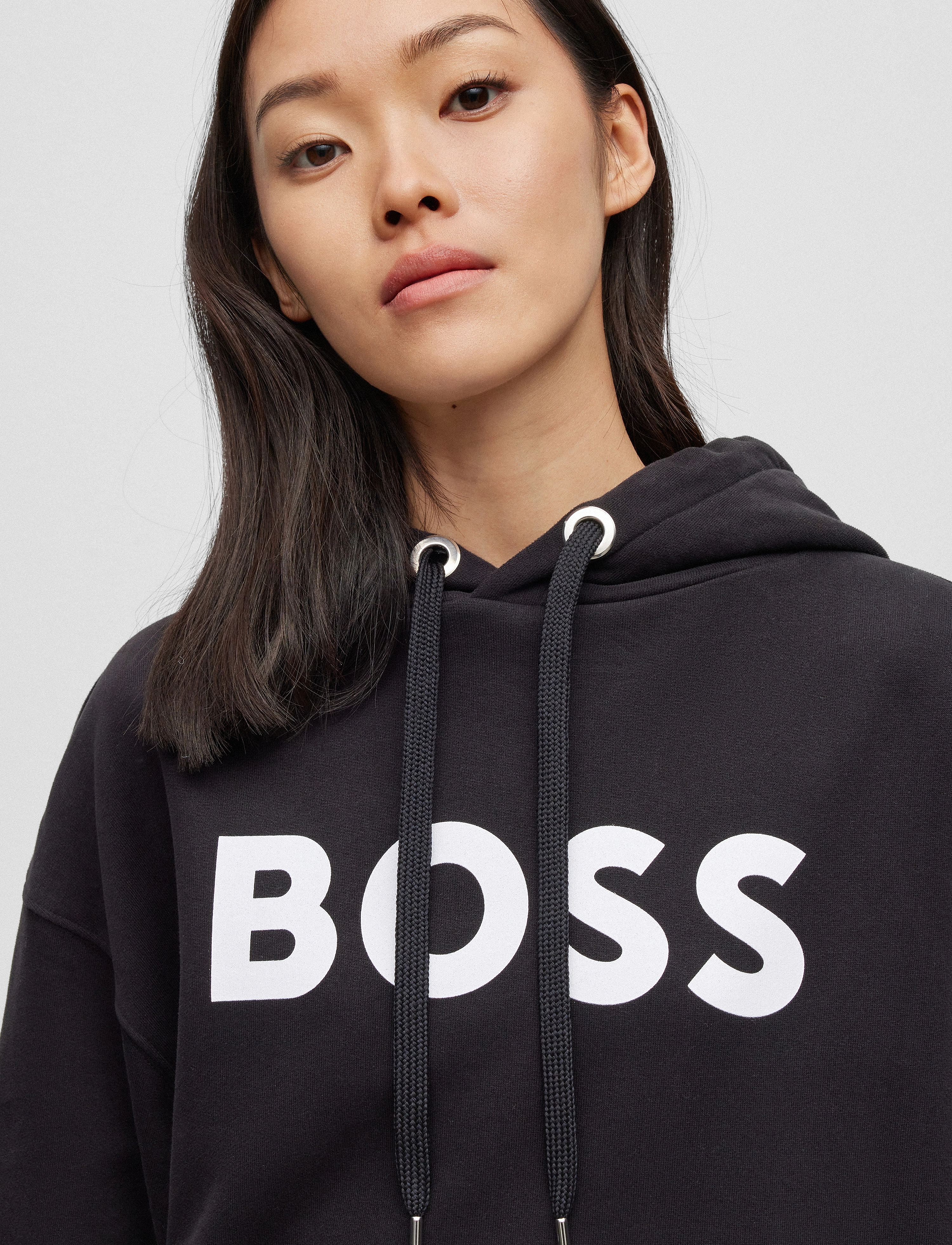 BOSS - Econy1 - kapuutsiga dressipluusid - black - 2
