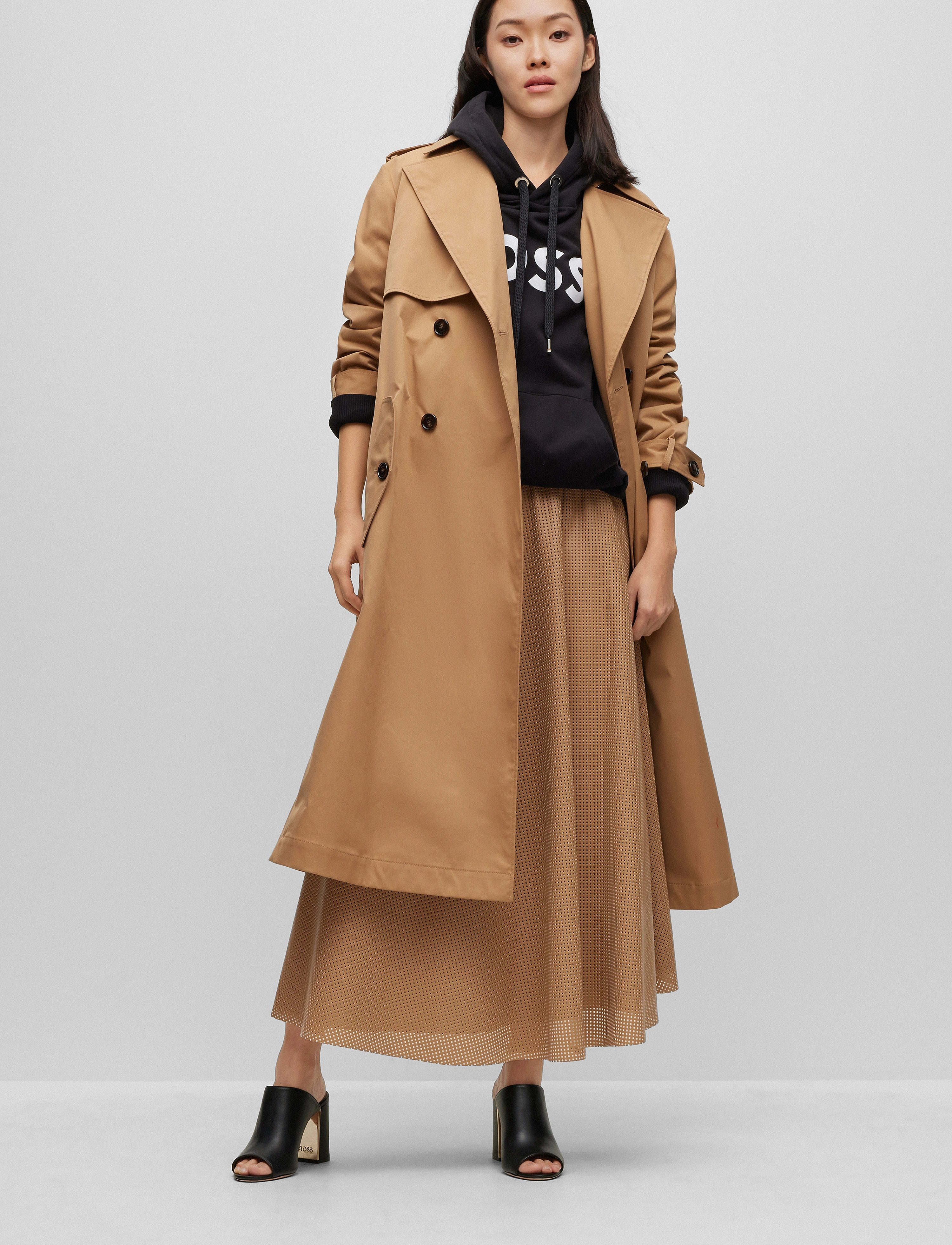 BOSS - Econy1 - kapuutsiga dressipluusid - black - 4