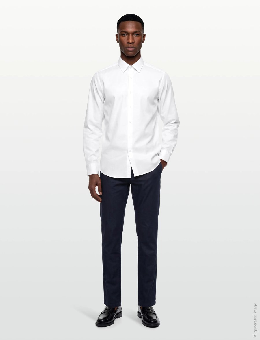 BOSS - H-HANK-s-kent-C1-232 - ametlikud särgid - white - 0