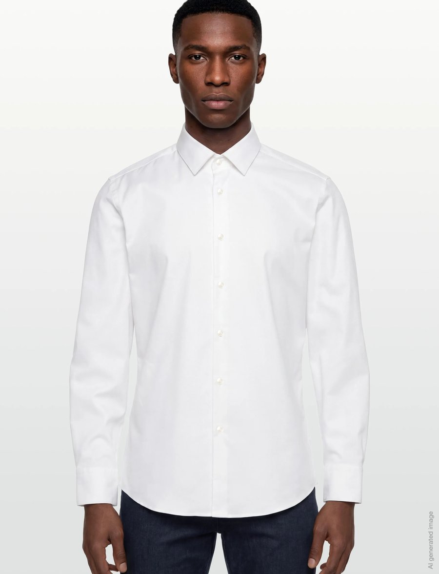BOSS - H-HANK-s-kent-C1-232 - ametlikud särgid - white - 3