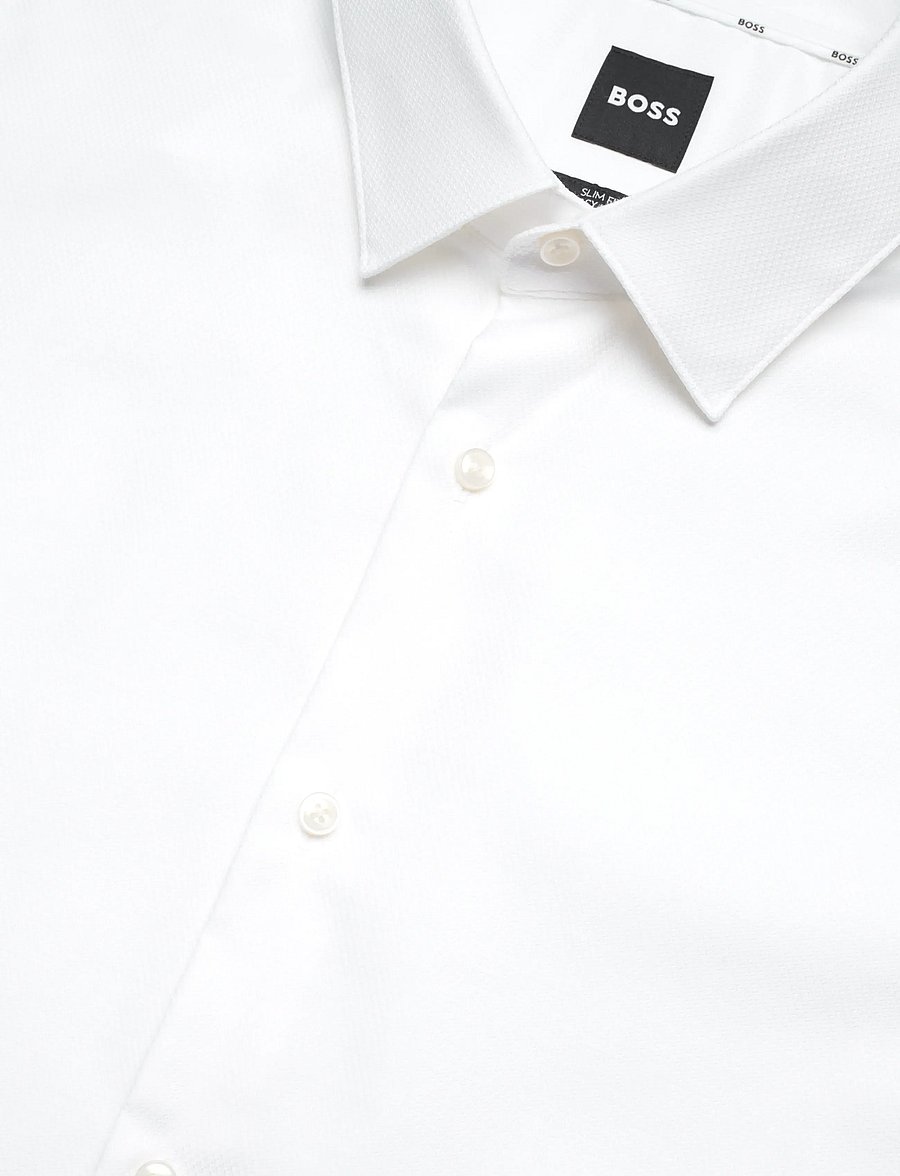 BOSS - H-HANK-s-kent-C1-232 - kostymskjortor - white - 3