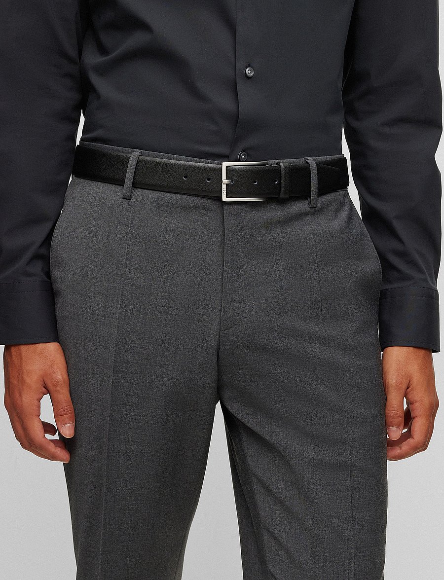 BOSS - Erman-L_Sz35 - klassieke riemen - black - 3