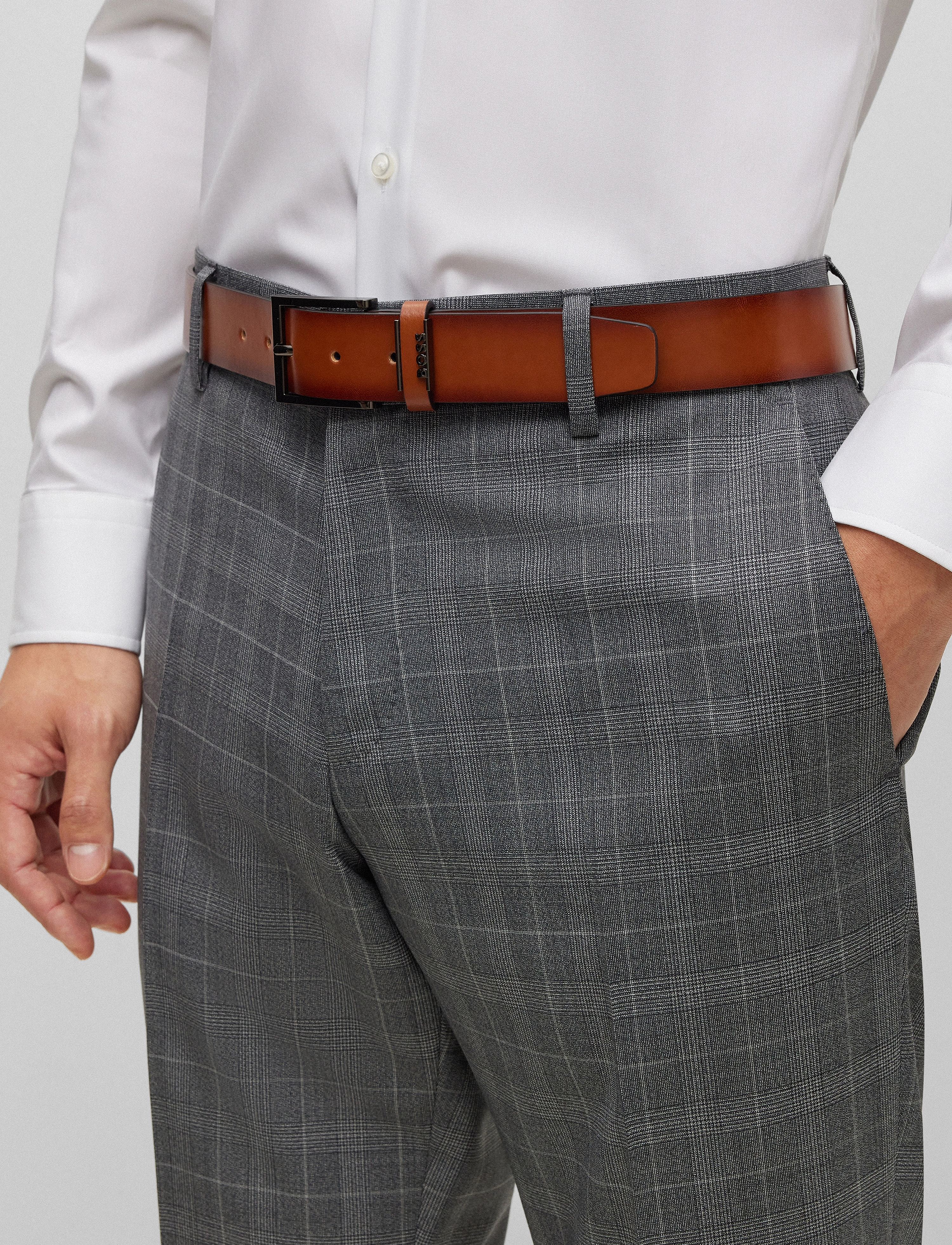 BOSS Cole-Ant_Sz35, 85, Belts, Braun - Classic Männerswear