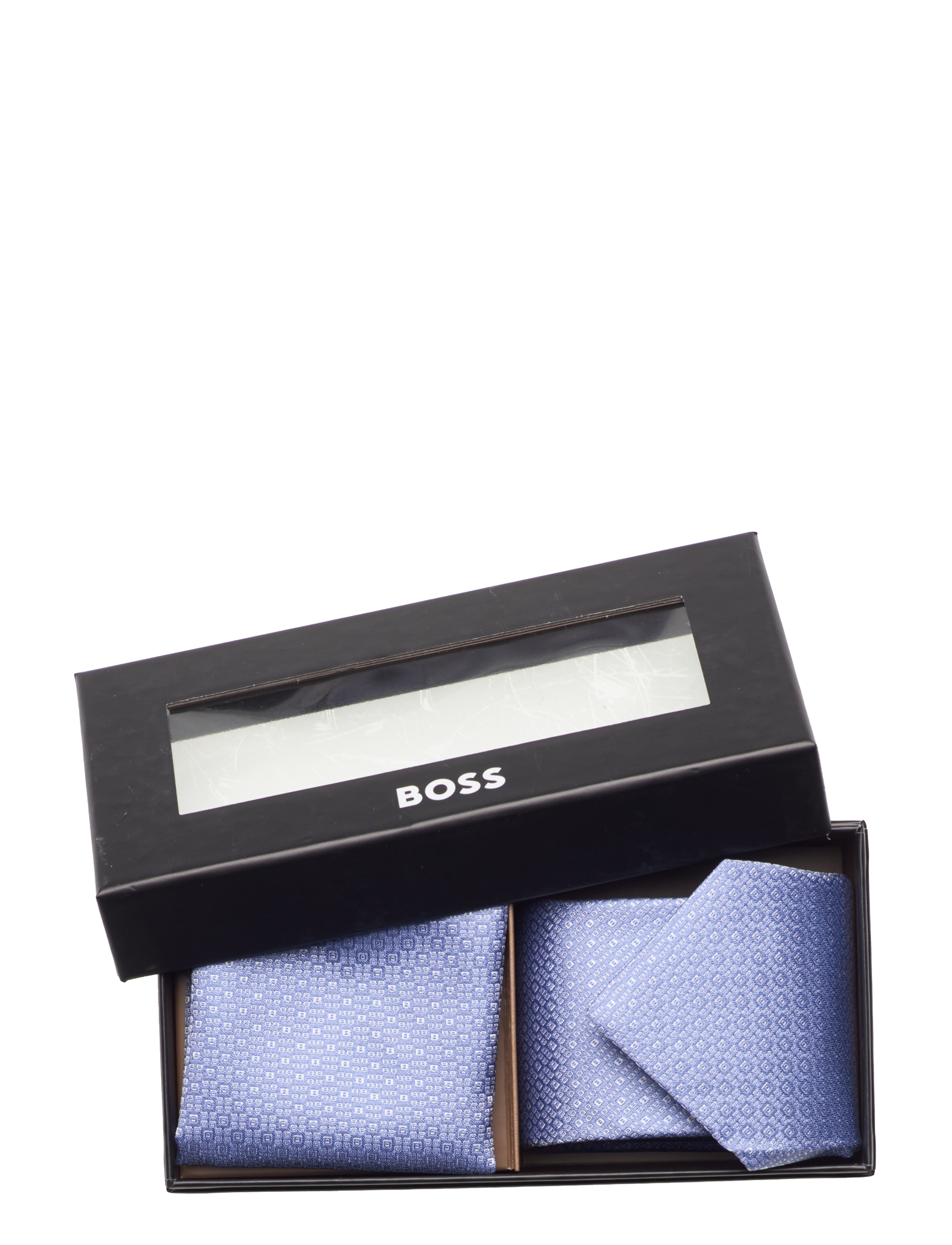 BOSS - H-SET TIE-PKT SQ-232 - open blue - 1