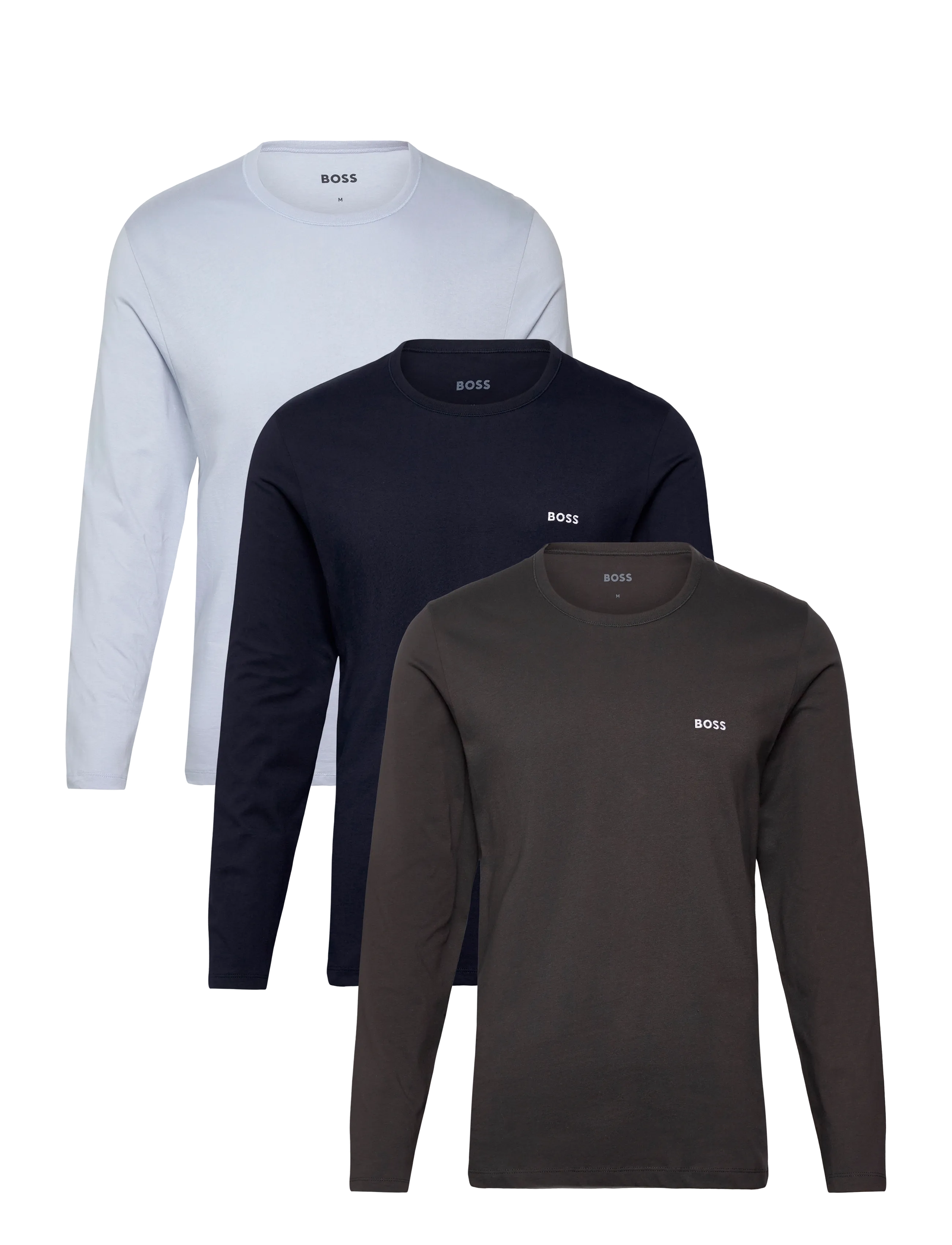 BOSS LSShirtRN 3P Classic - BOSS Black - OPEN BLUE / blue