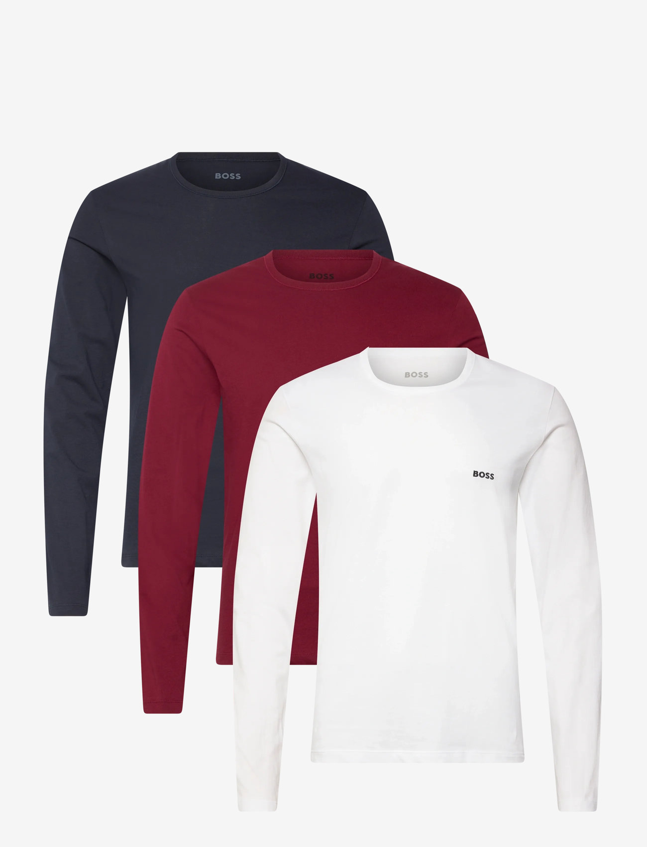 BOSS - LSShirtRN 3P Classic - langærmede t-shirts - open miscellaneous - 0