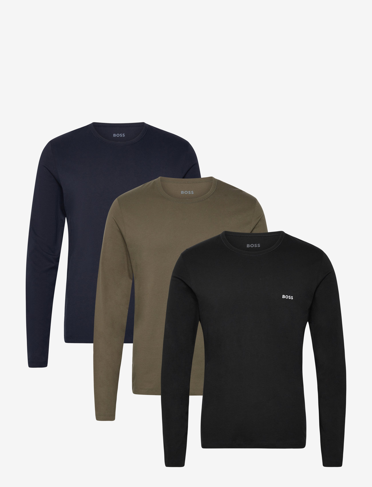 BOSS - LSShirtRN 3P Classic - basic t-shirts - open miscellaneous - 0