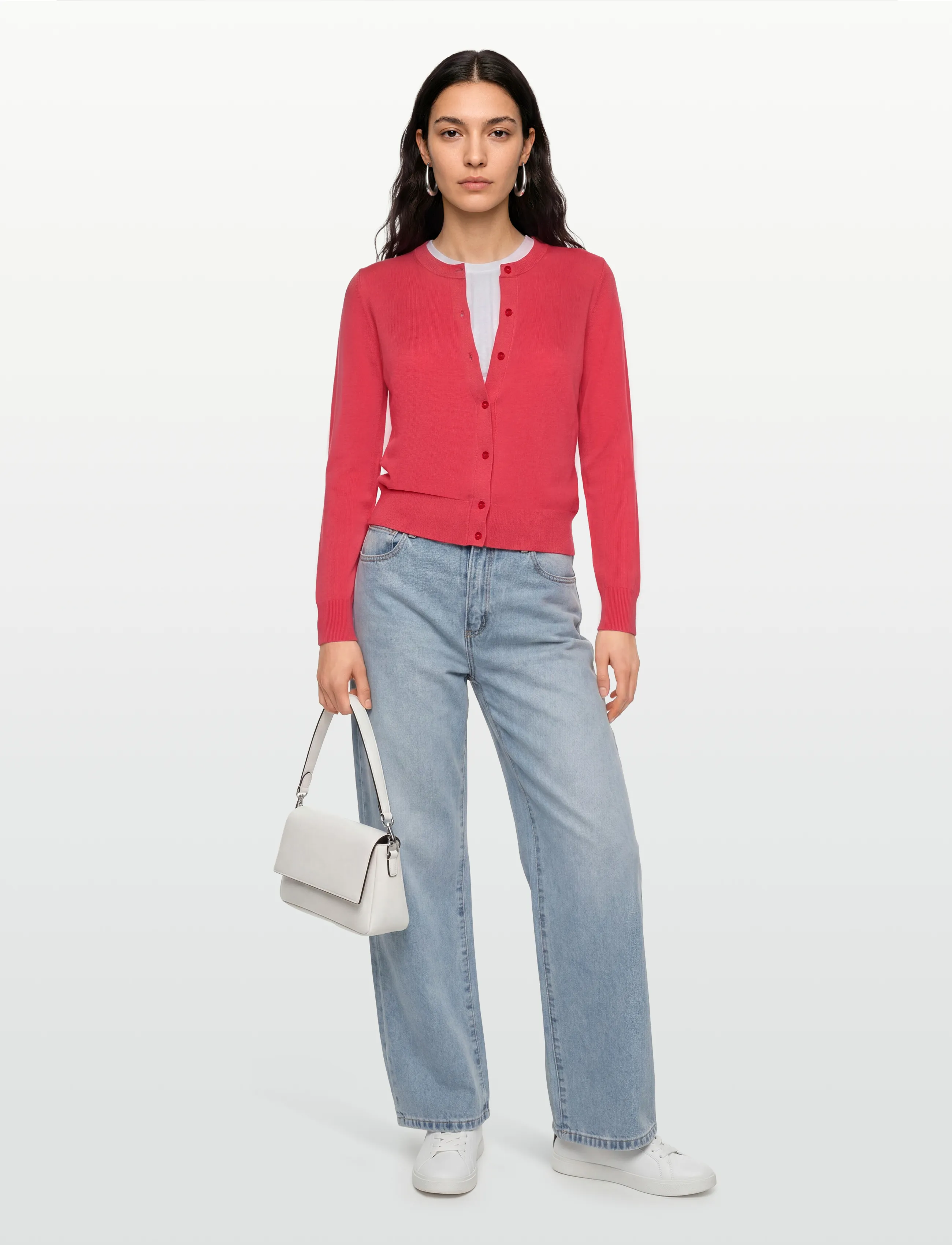 BOSS Fadenasi, XS, Coral, Strik > Cardigans, Dame