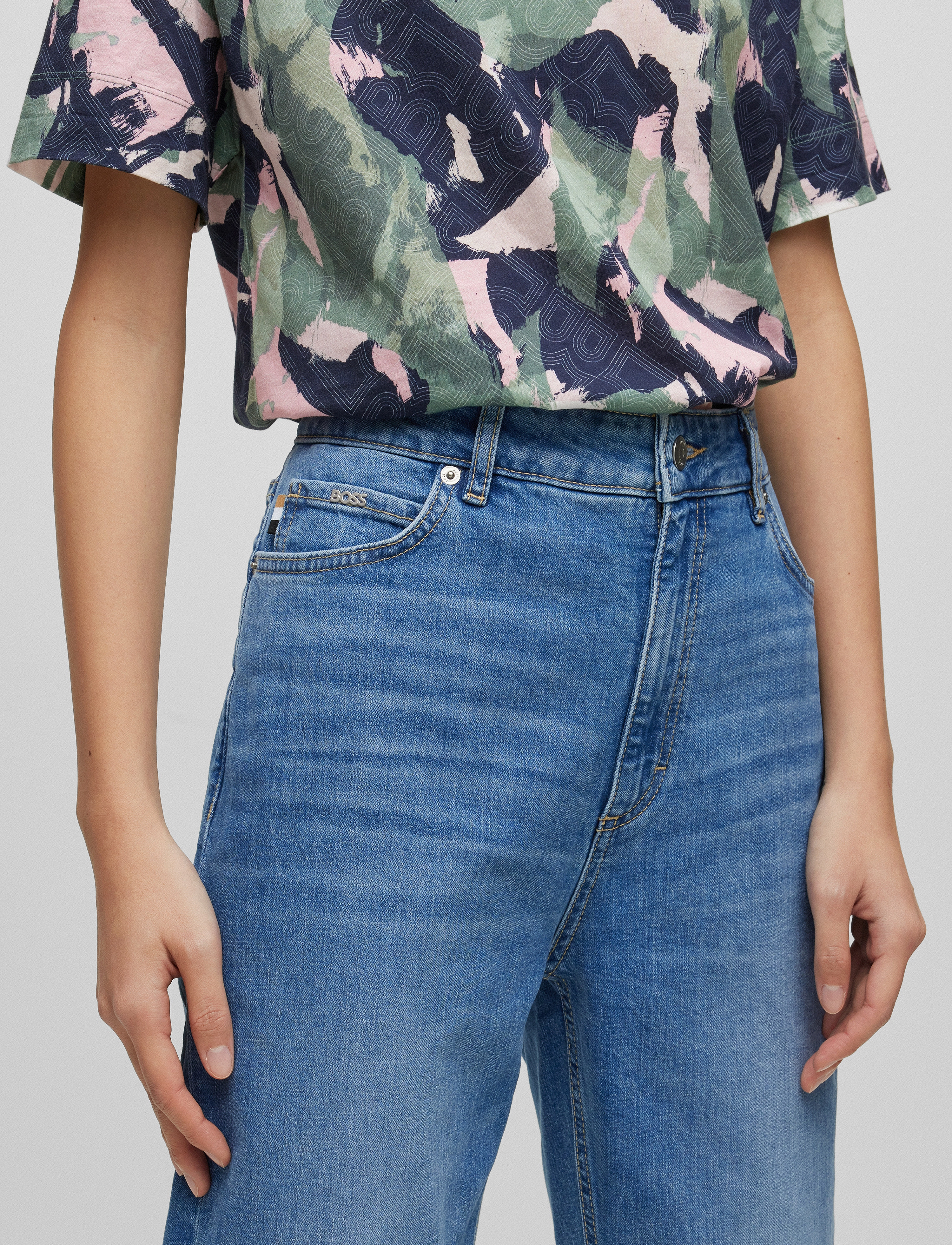 BOSS - RUTH HR - straight jeans - bright blue - 3