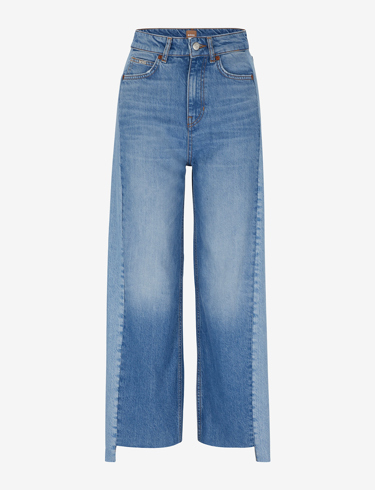 BOSS - DENIM PANTS BC 5.0 - broeken met wijde pijpen - medium blue - 0