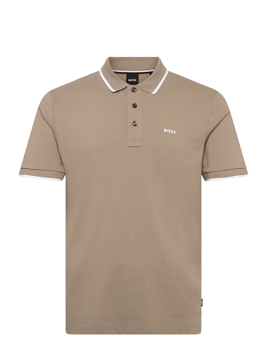 BOSS - Parlay 190 - lühikeste varrukatega polod - beige/khaki - 0