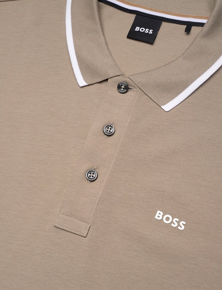 BOSS - Parlay 190 - lühikeste varrukatega polod - beige/khaki - 2