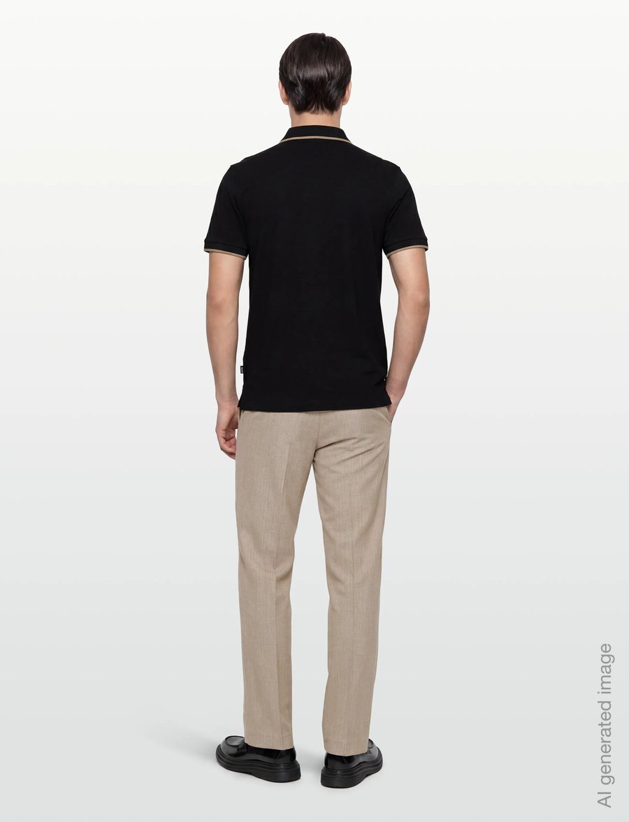 BOSS - Parlay 190 - lühikeste varrukatega polod - black - 4