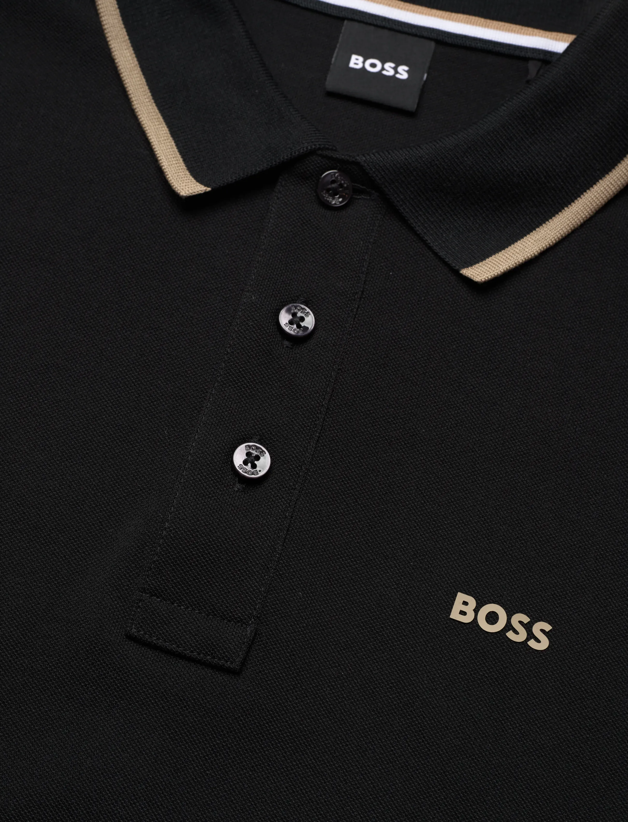 BOSS - Parlay 190 - short-sleeved polos - black - 5