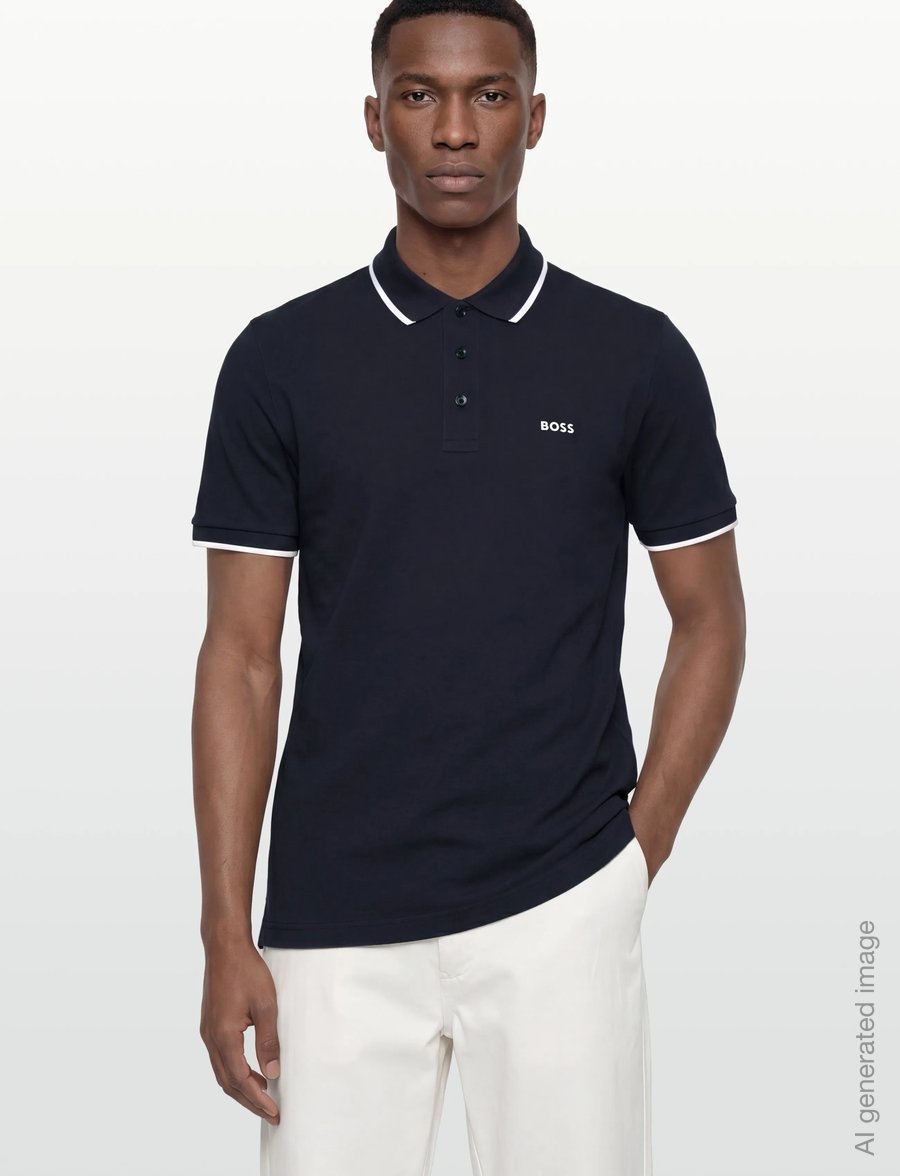 BOSS - Parlay 190 - lühikeste varrukatega polod - dark blue - 3