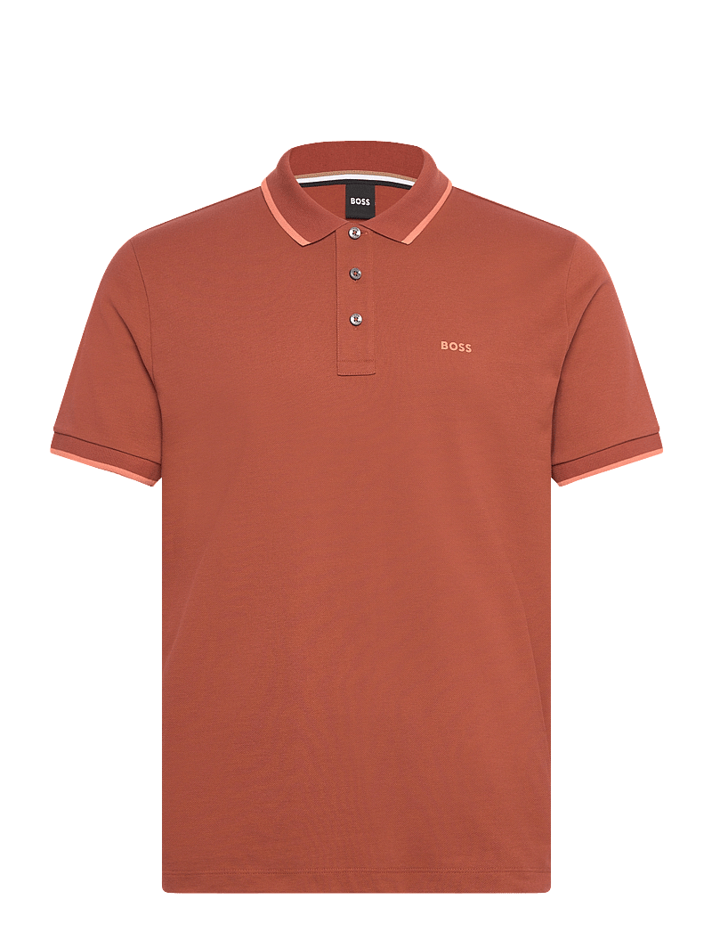 BOSS - Parlay 190 - kortærmede poloer - dark orange - 0