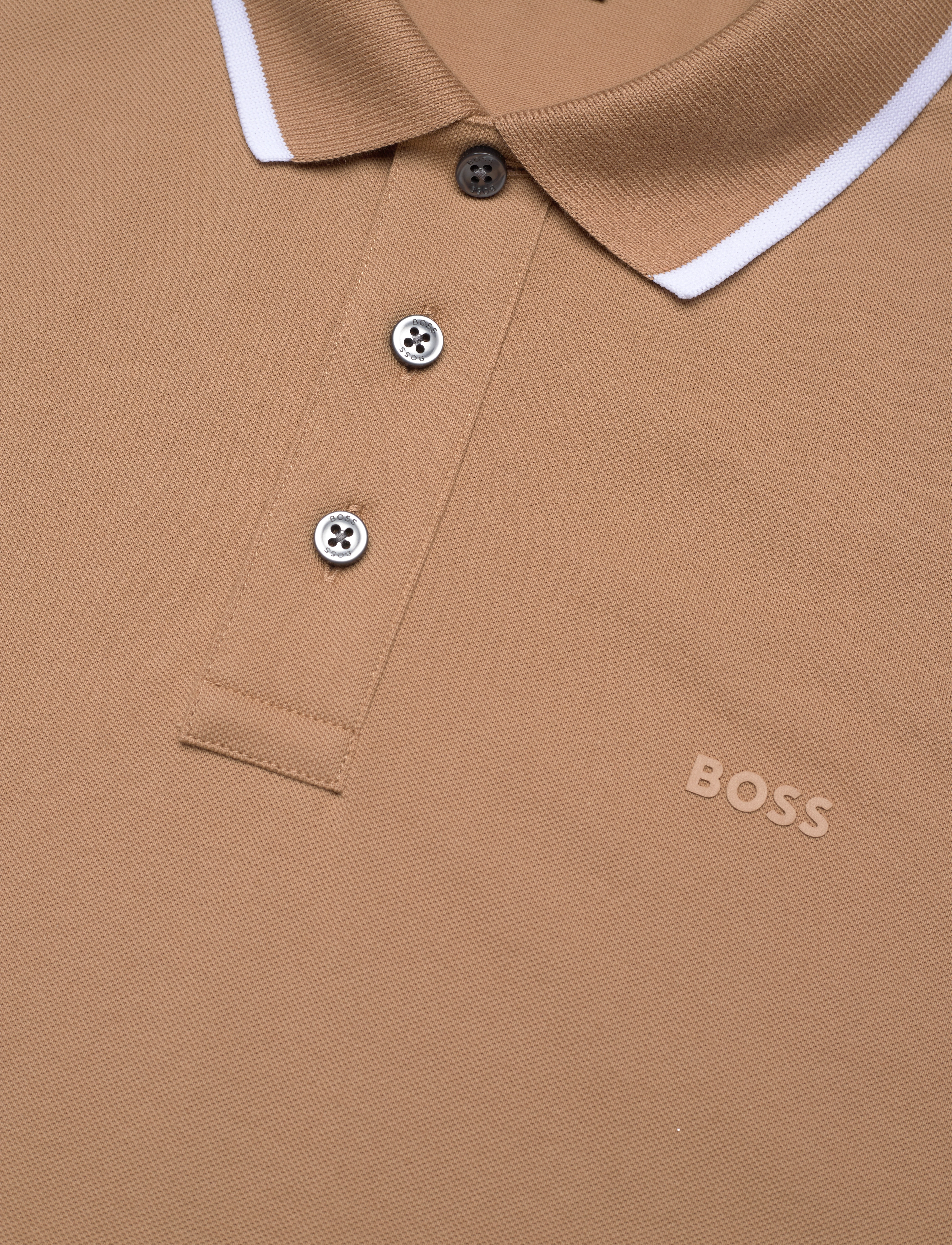BOSS - Parlay 190 - kortärmade pikéer - medium beige - 2