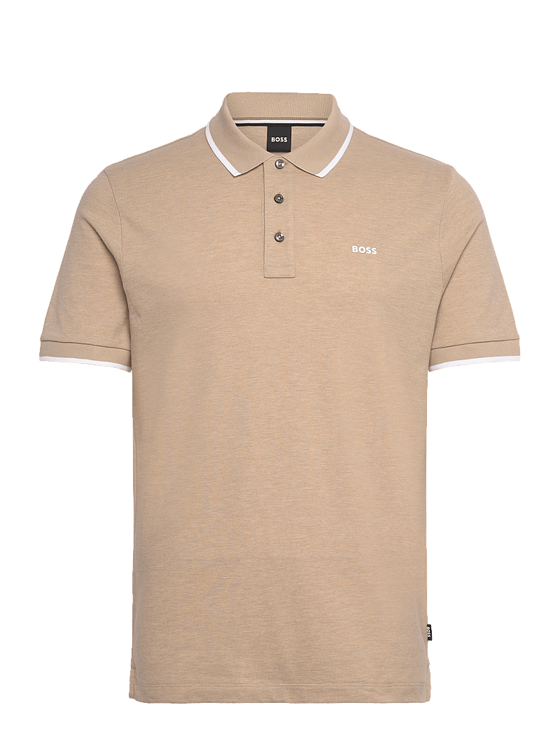 BOSS - Parlay 190 - kortärmade pikéer - open beige - 0