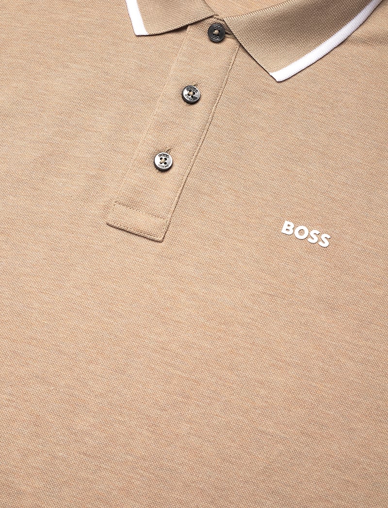 BOSS - Parlay 190 - kortärmade pikéer - open beige - 2