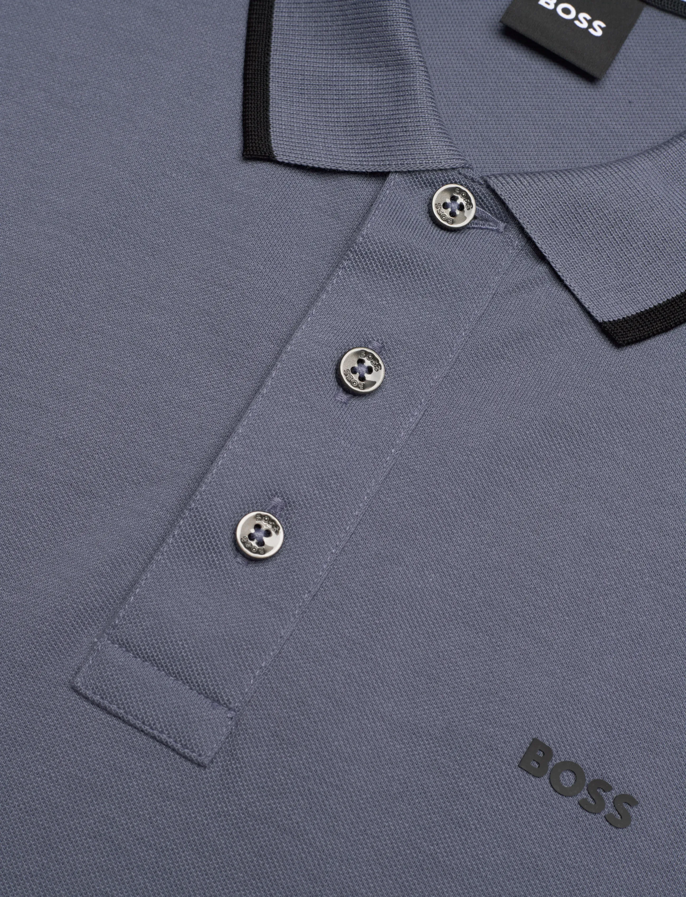 BOSS - Parlay 190 - short-sleeved polos - open blue - 5