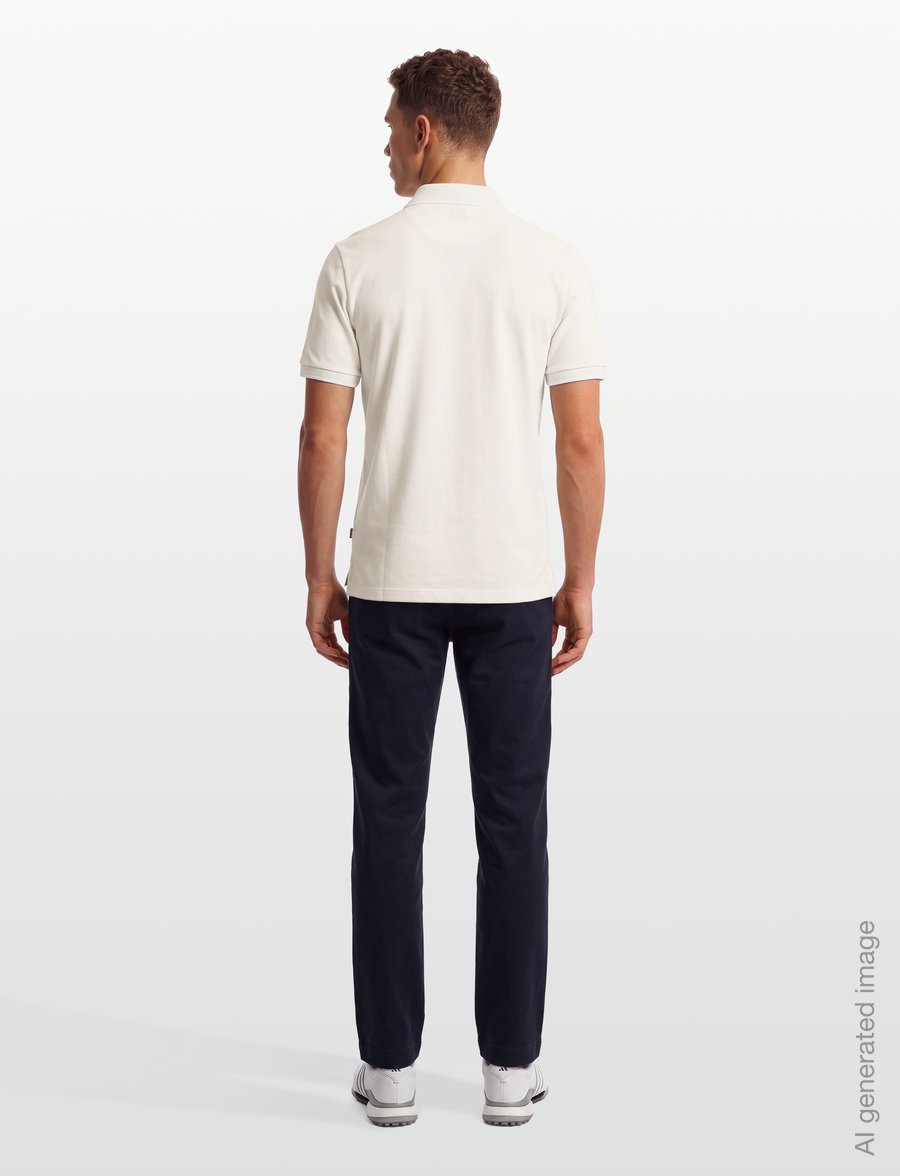 BOSS - Parlay 190 - lühikeste varrukatega polod - open white - 4