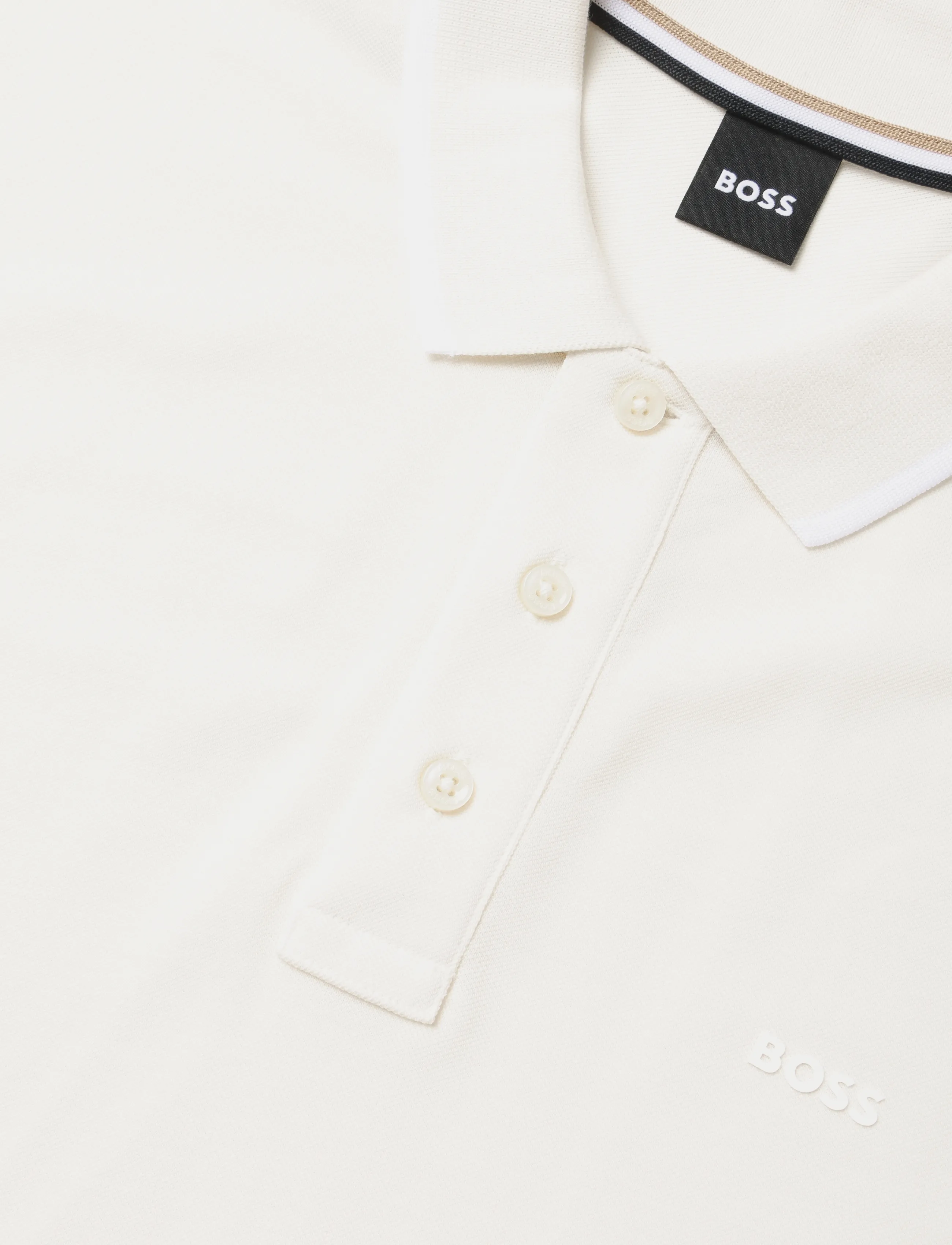 BOSS - Parlay 190 - short-sleeved polos - open white - 2