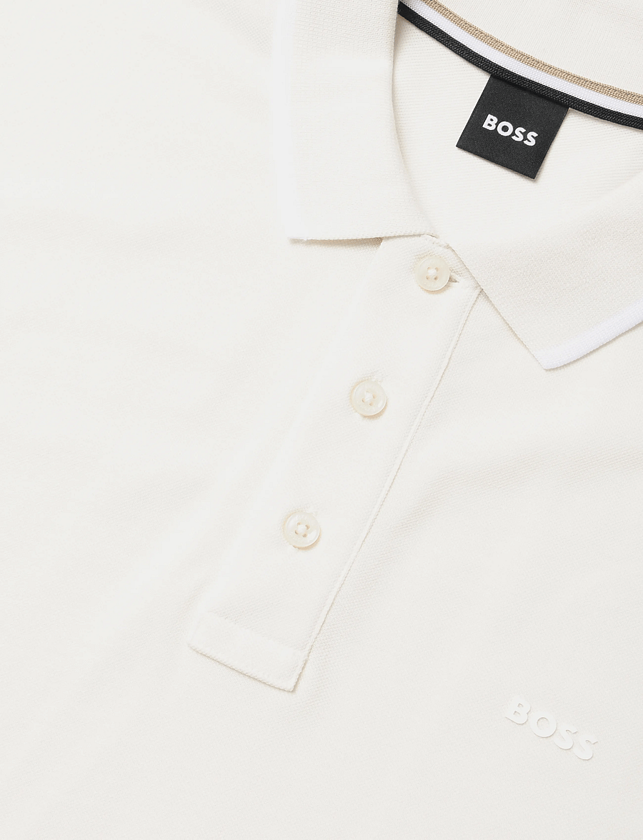 BOSS - Parlay 190 - lühikeste varrukatega polod - open white - 5