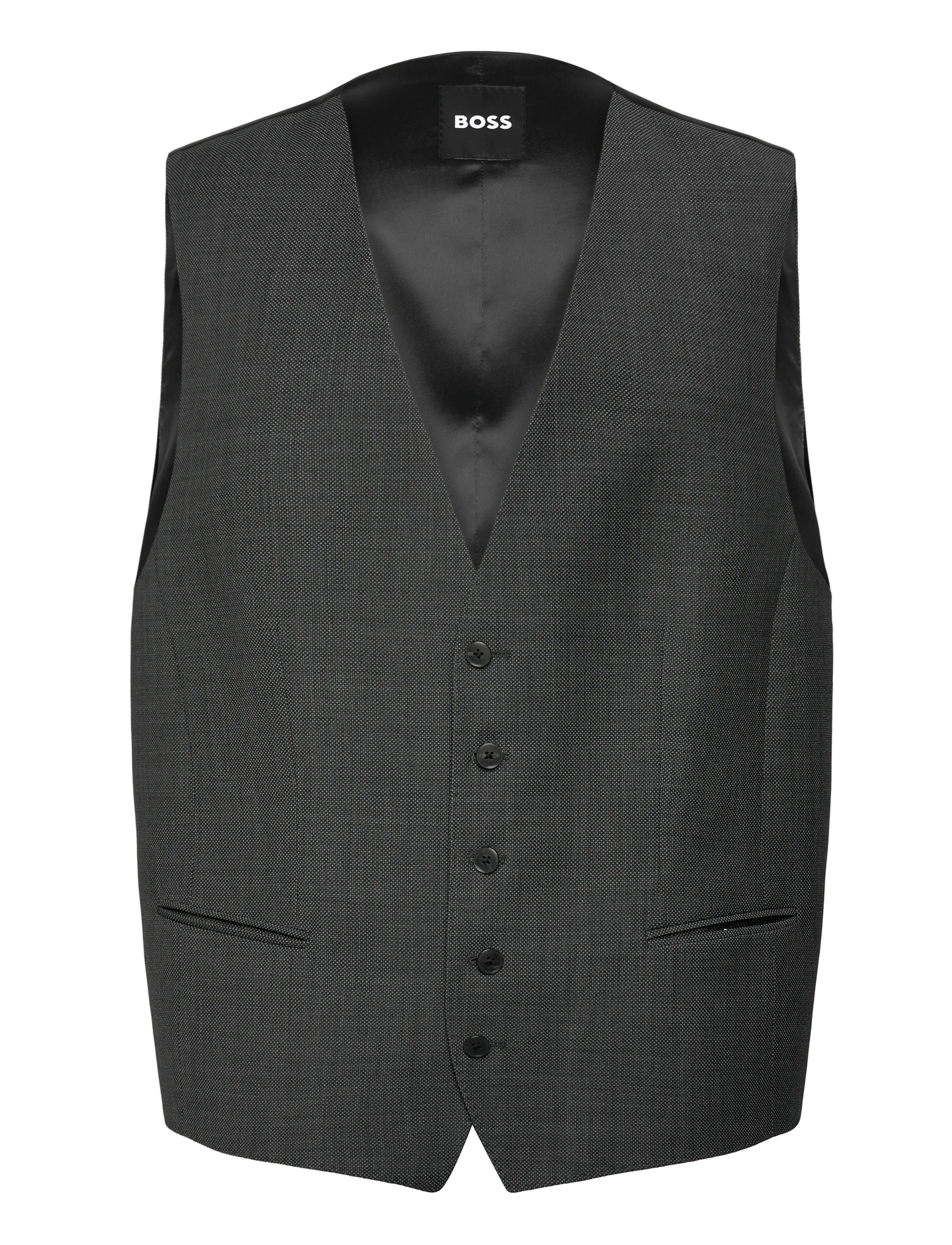 BOSS H-Jasper-Vs-Mm-C-224, 50, Grey, Suits & Blazere > Waistcoats, Herre
