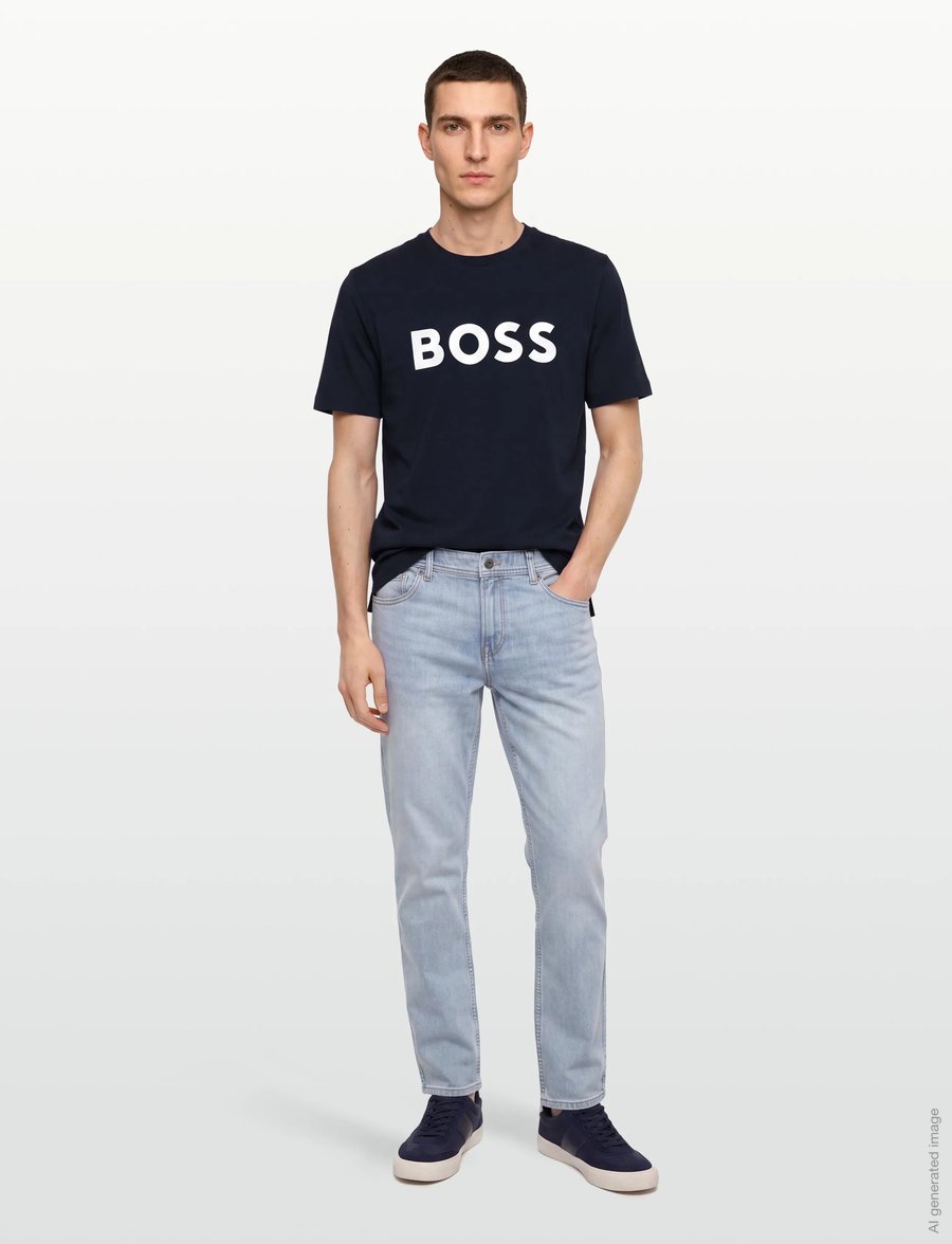 BOSS - Tiburt 354 - kurzärmelige t-shirts - dark blue - 0